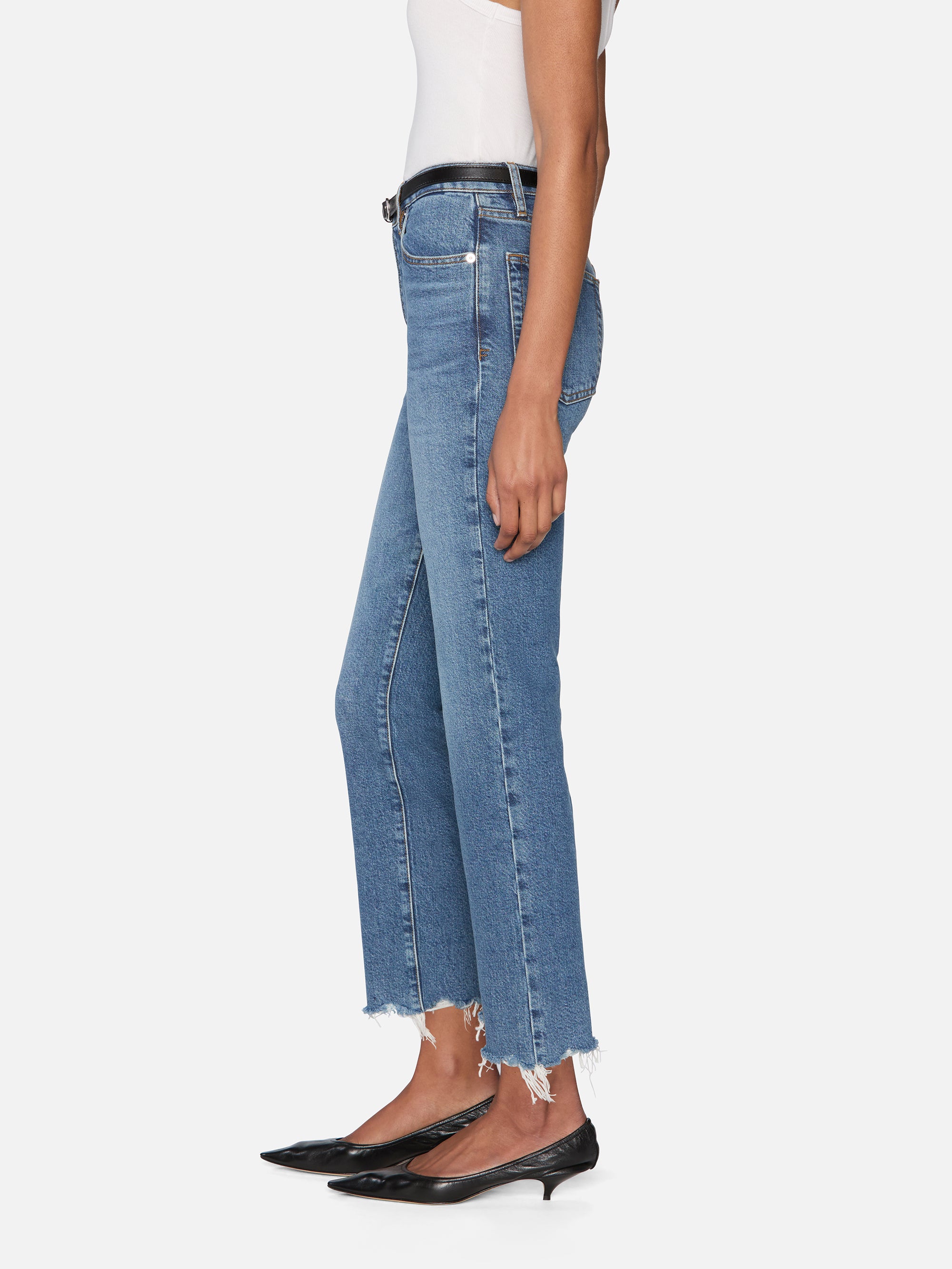 Stylish Ruler Crop Top - Distressed & Frayed Hem for Trendy Outfits | Perfect for Casual Wear, Street Style & Music Festivals