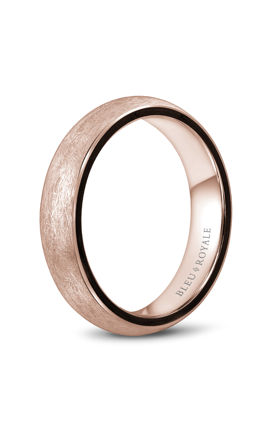 Bleu Royale Men's Wedding Band Ring RYL 063R5 - 14K White Gold Classic Comfort Fit Ring for Grooms, Engagement & Anniversary Gifts