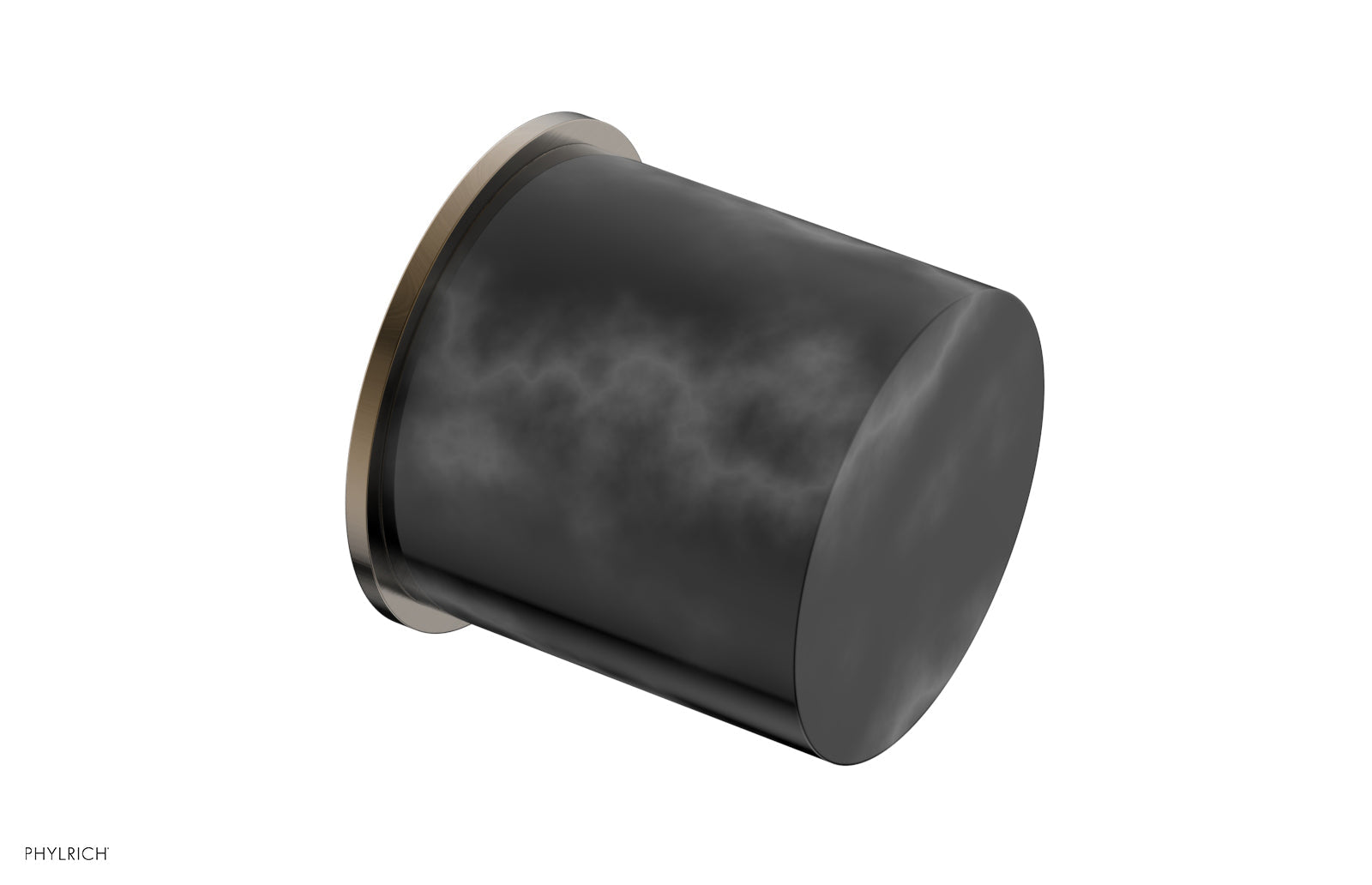 Black Marble Cabinet Knob - BASIC II 230 92 - Elegant Hardware for Kitchen & Bathroom Cabinets, Dressers & Furniture
