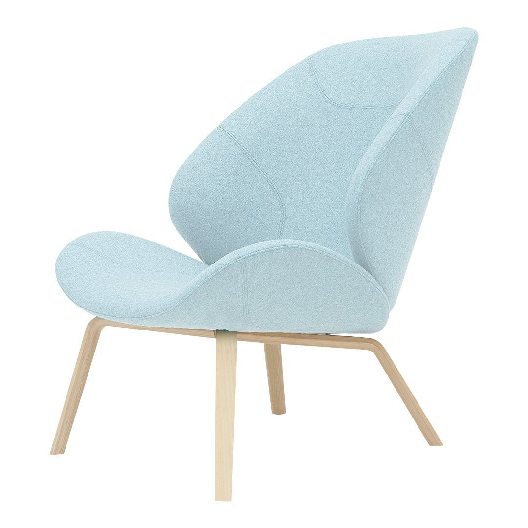 Eden Lounge Chair by Busk Hertzog - Modern Comfortable Accent Chair for Living Room, Bedroom & Patio - Softline Upholstered Relaxation Seating