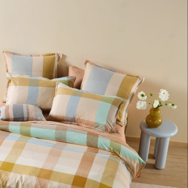 Premium Eastwood Hazelnut European Pillowcase Set - 100% Linen House Luxury Bedding for Master Bedroom, Guest Room & Hotel Decor