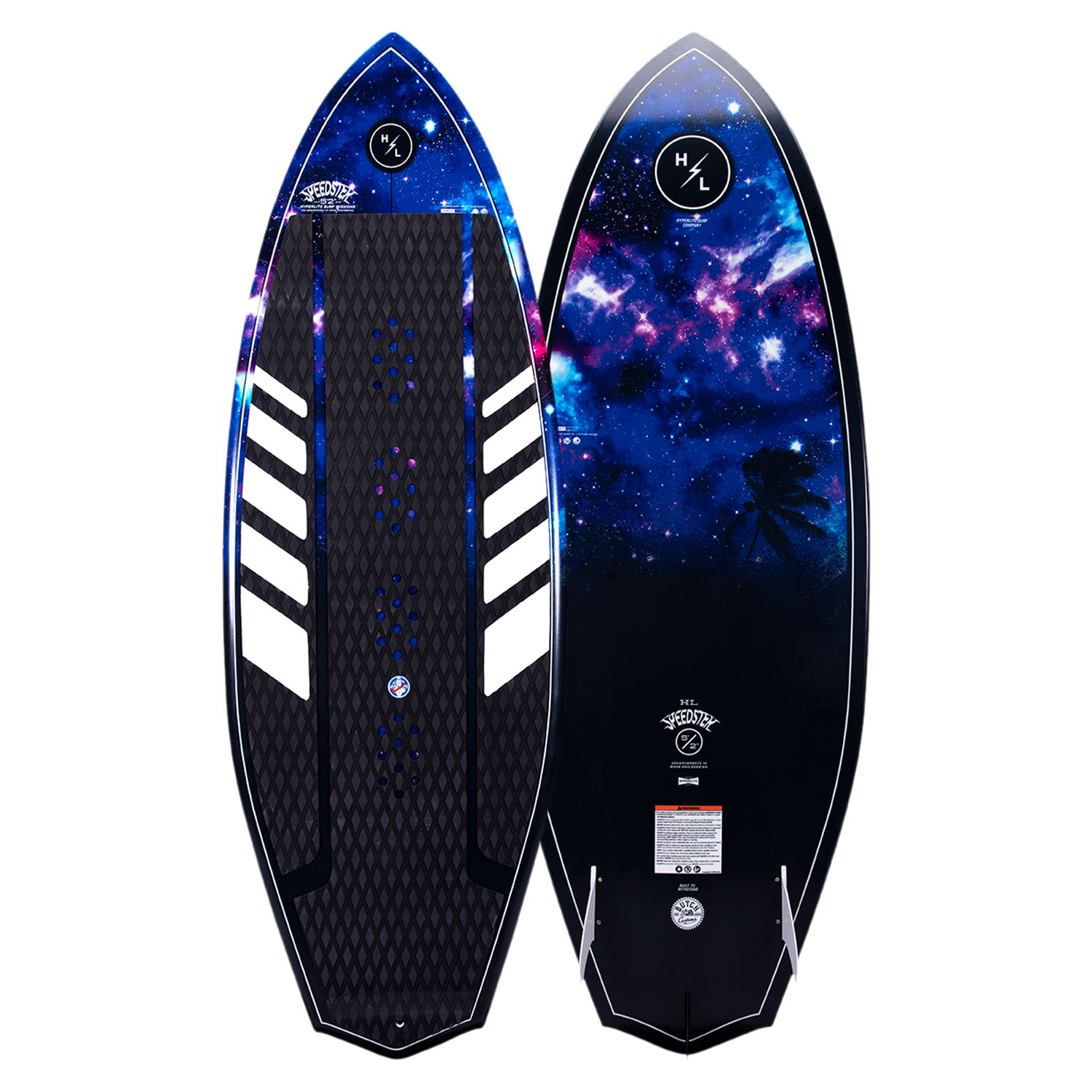 Hyperlite Speedster Wakesurf Board 2023 - Premium Performance Wakesurfing Board for All Skill Levels | Perfect for Lake, Ocean & Boat Wakesurfing