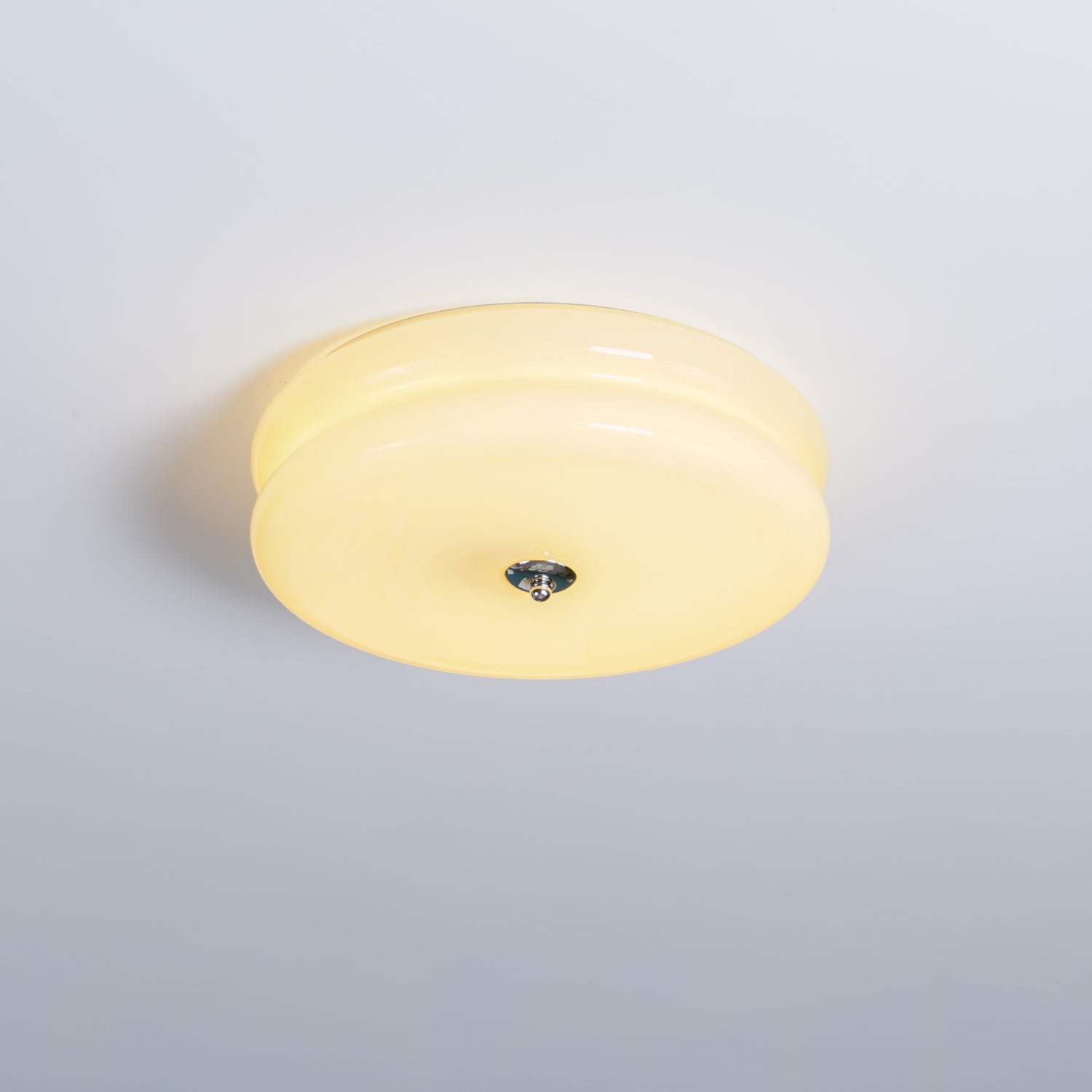 Art Deco Vintage Ceiling Light Fixture - Antique Bronze Finish, Crystal Accents - Perfect for Dining Room, Bedroom, or Foyer Lighting