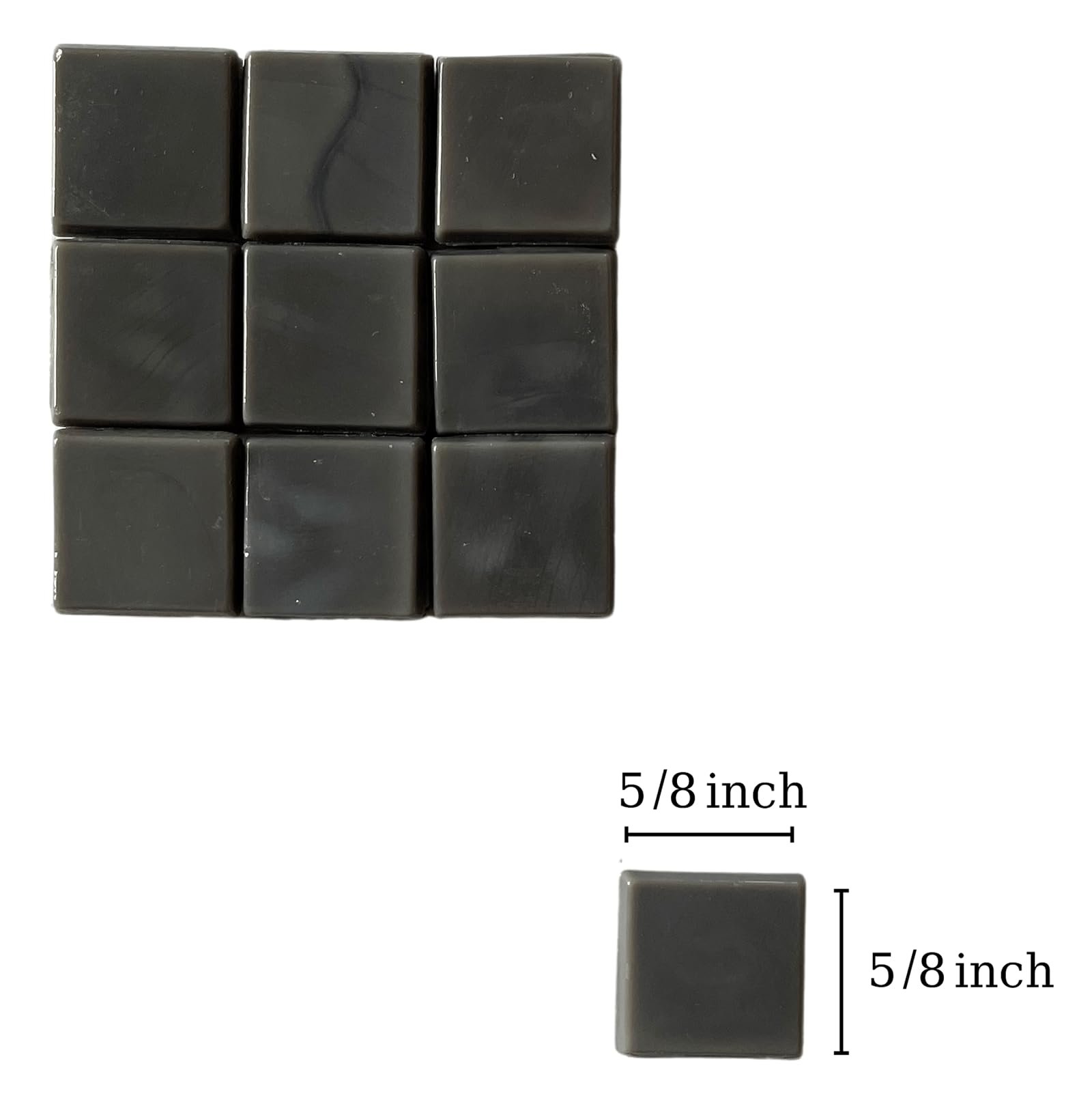 1.1lb Bulk Iridescent Mosaic Tiles for DIY Crafts - Glass Mosaic Pieces for Puzzles, Stained Glass Tiles & Mosaic Making Supplies (AJ09-22) - Perfect for Home Decor, Scrapbooking & Art Projects