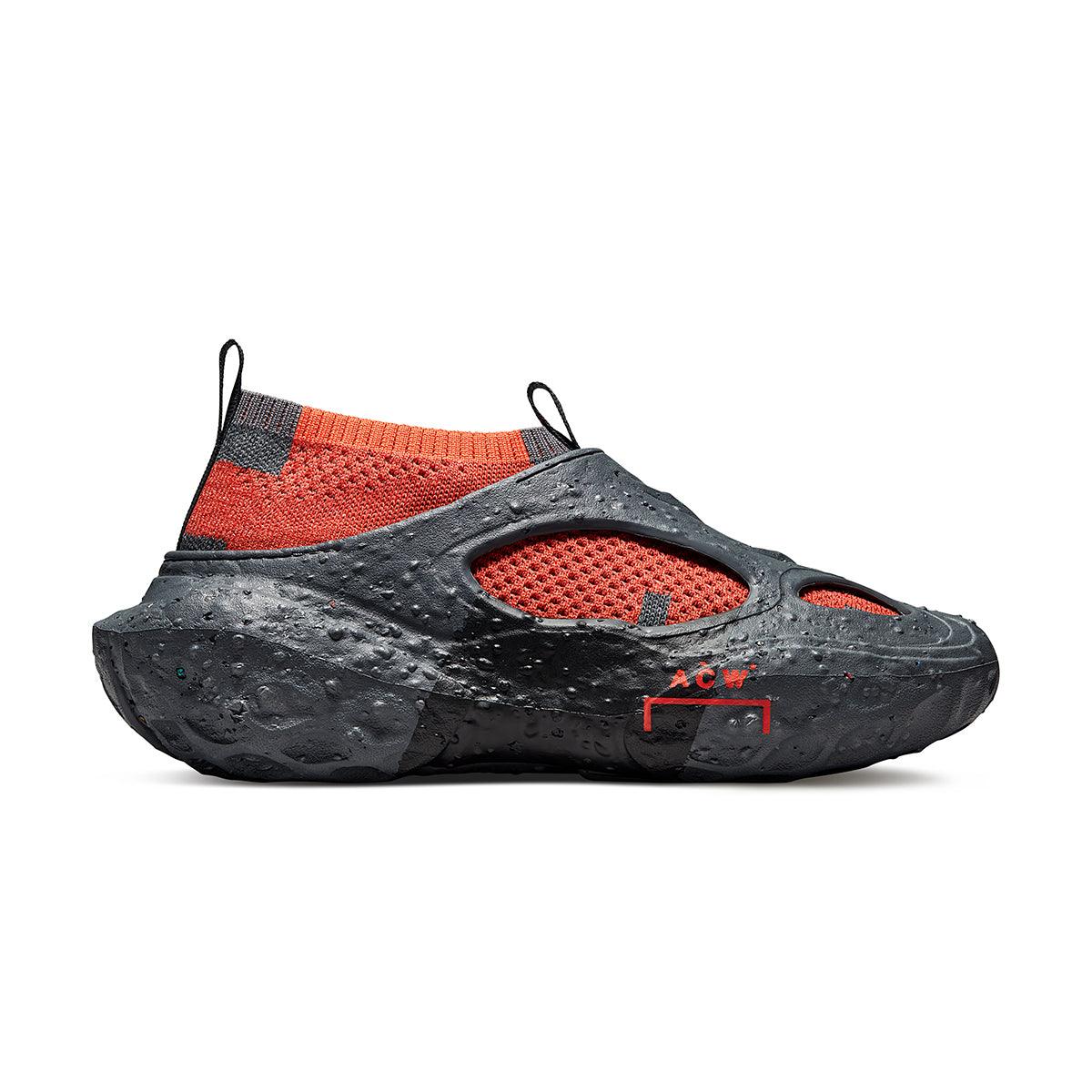 ACW* Sponge Crater CX Sneakers - Dark Grey & Tangerine Tango Colorway | Men's Streetwear Fashion Shoes for Urban Style & Casual Wear