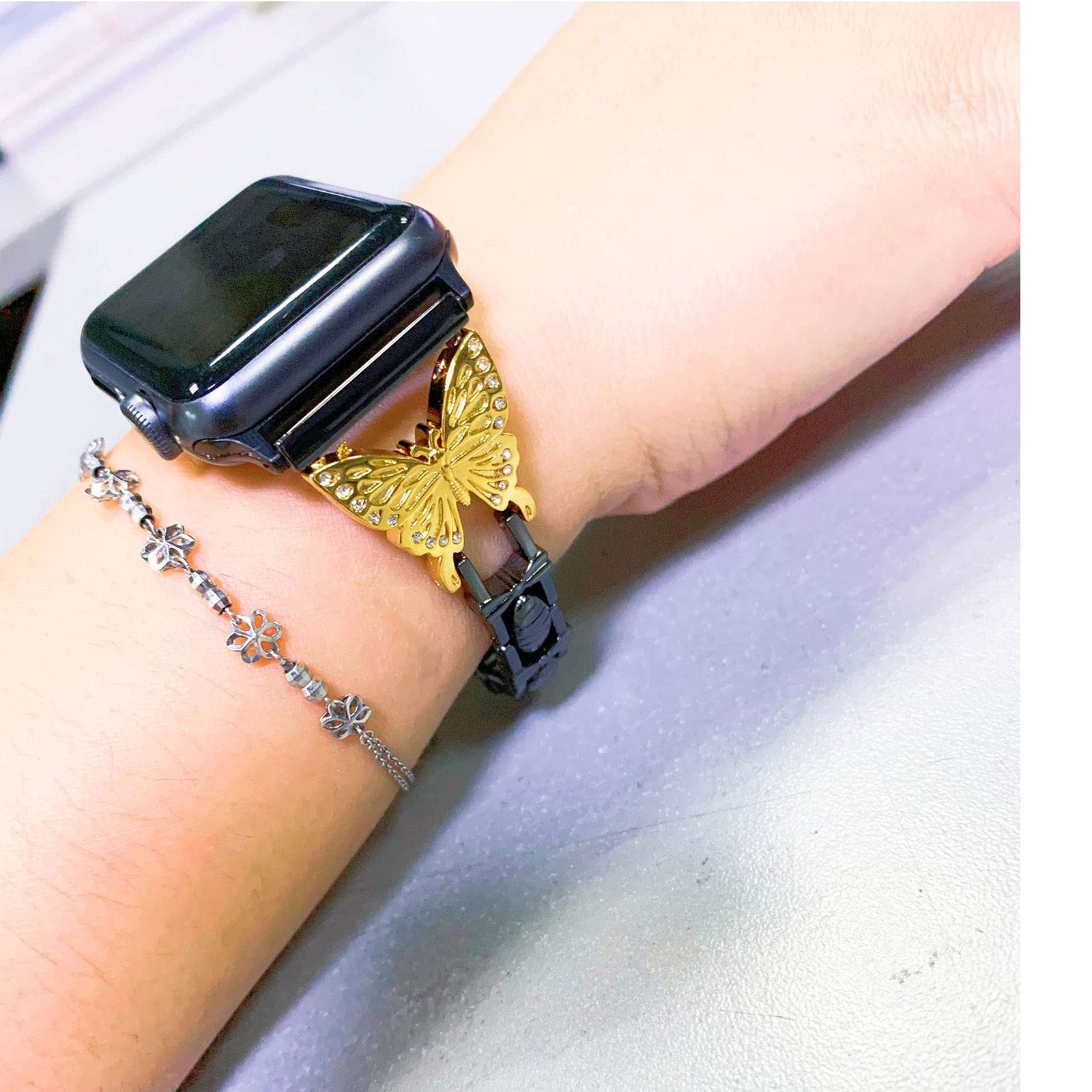 Compatible with Apple Watch 42mm Stylish Band - Perfect for Workouts, Office & Everyday Wear