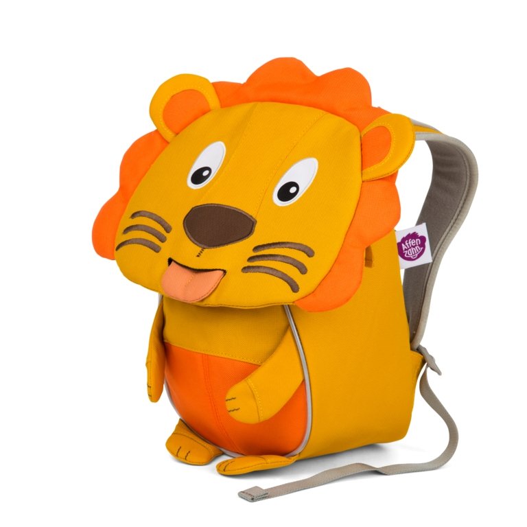 Affenzahn Small Lena Lion Backpack for Kids - Durable & Lightweight School Bag for Boys & Girls - Perfect for Preschool, Daycare & Outdoor Adventures