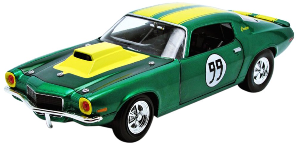 Johnny Lightning 1/18 Scale Die-Cast 21958 - Cooter's Chevrolet Camaro #99 from The Dukes of Hazzard Movie - Collectible Model Car for Display, Gifts, and Movie Memorabilia Enthusiasts