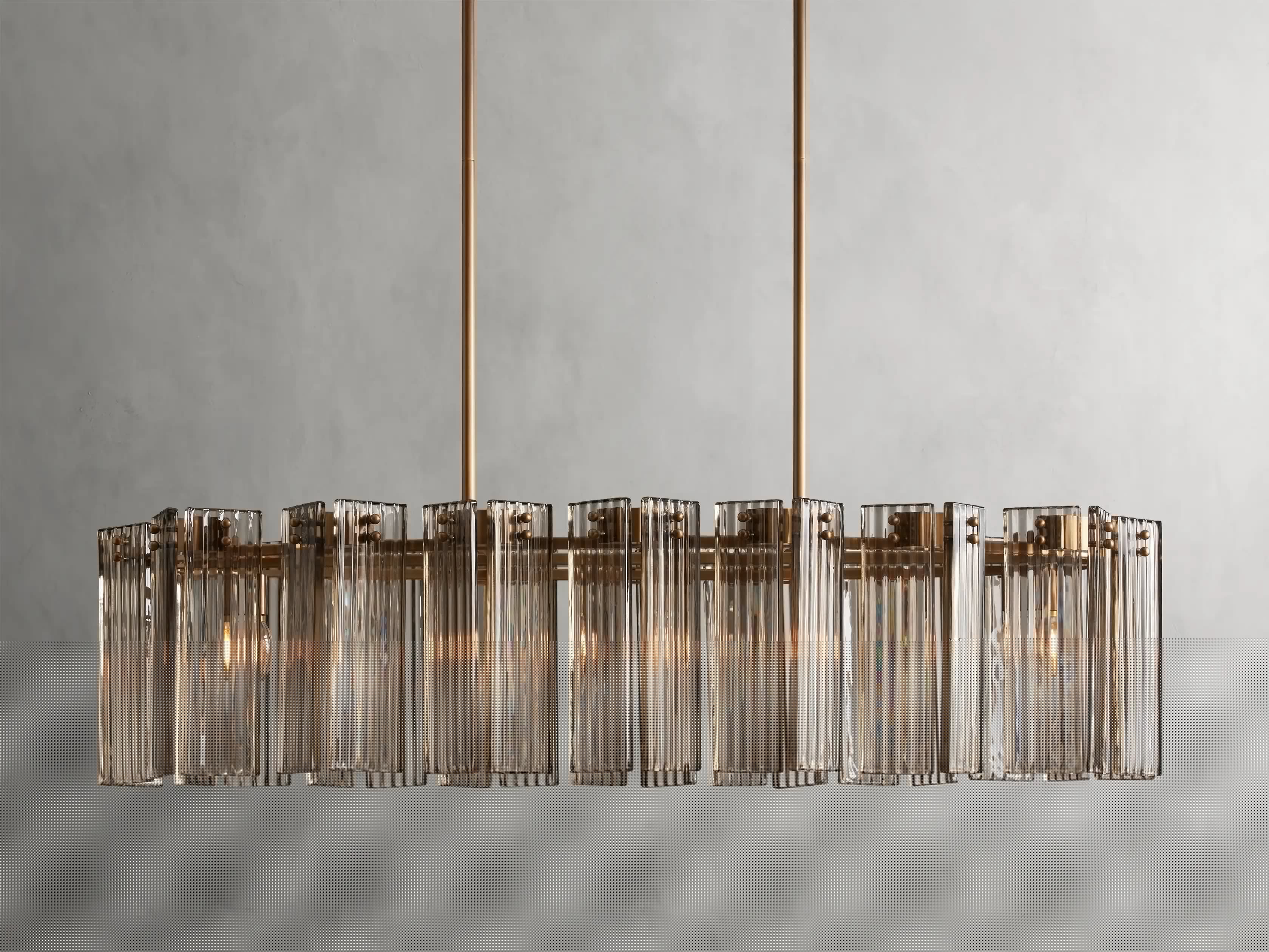Delsie Oval Chandelier 51'' 63'' 72'' - Modern Crystal Ceiling Light Fixture for Dining Room, Living Room & Bedroom Lighting