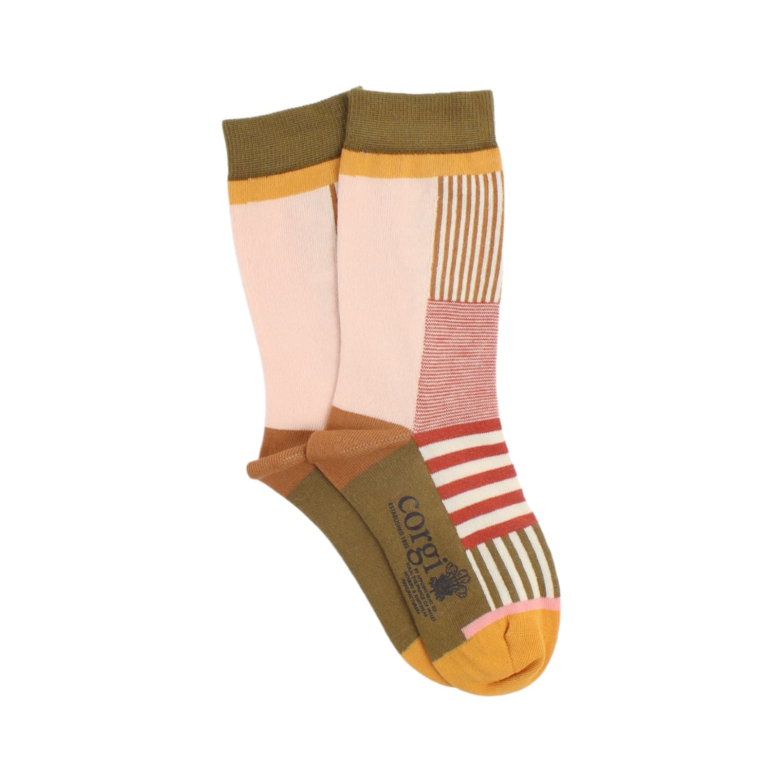 Kids Patchwork Cotton Socks - Colorful & Comfortable Children's Socks for Everyday Wear, School & Playtime