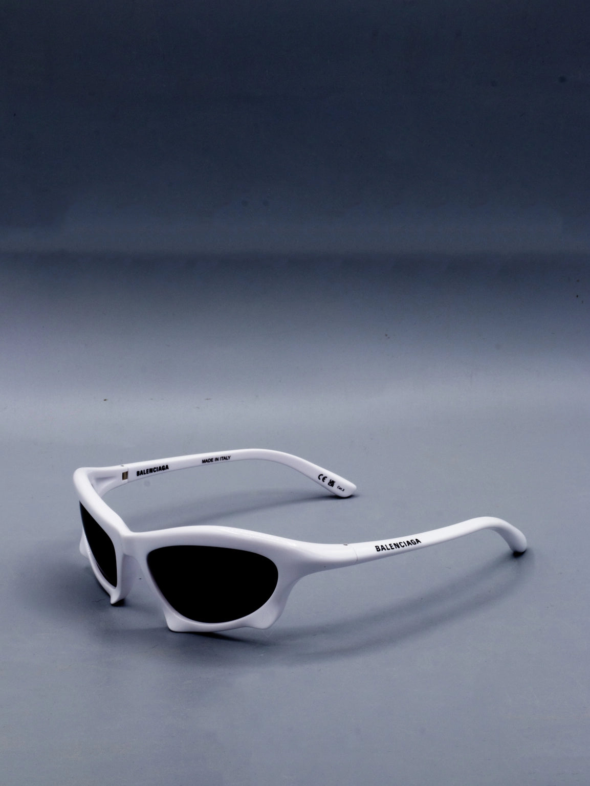 BALENCIAGA BAT Rectangle Sunglasses for Women & Men - White Frame (BB0229S 004) - UV Protection, Fashion Luxury Shades for Beach, Driving & Outdoor Activities