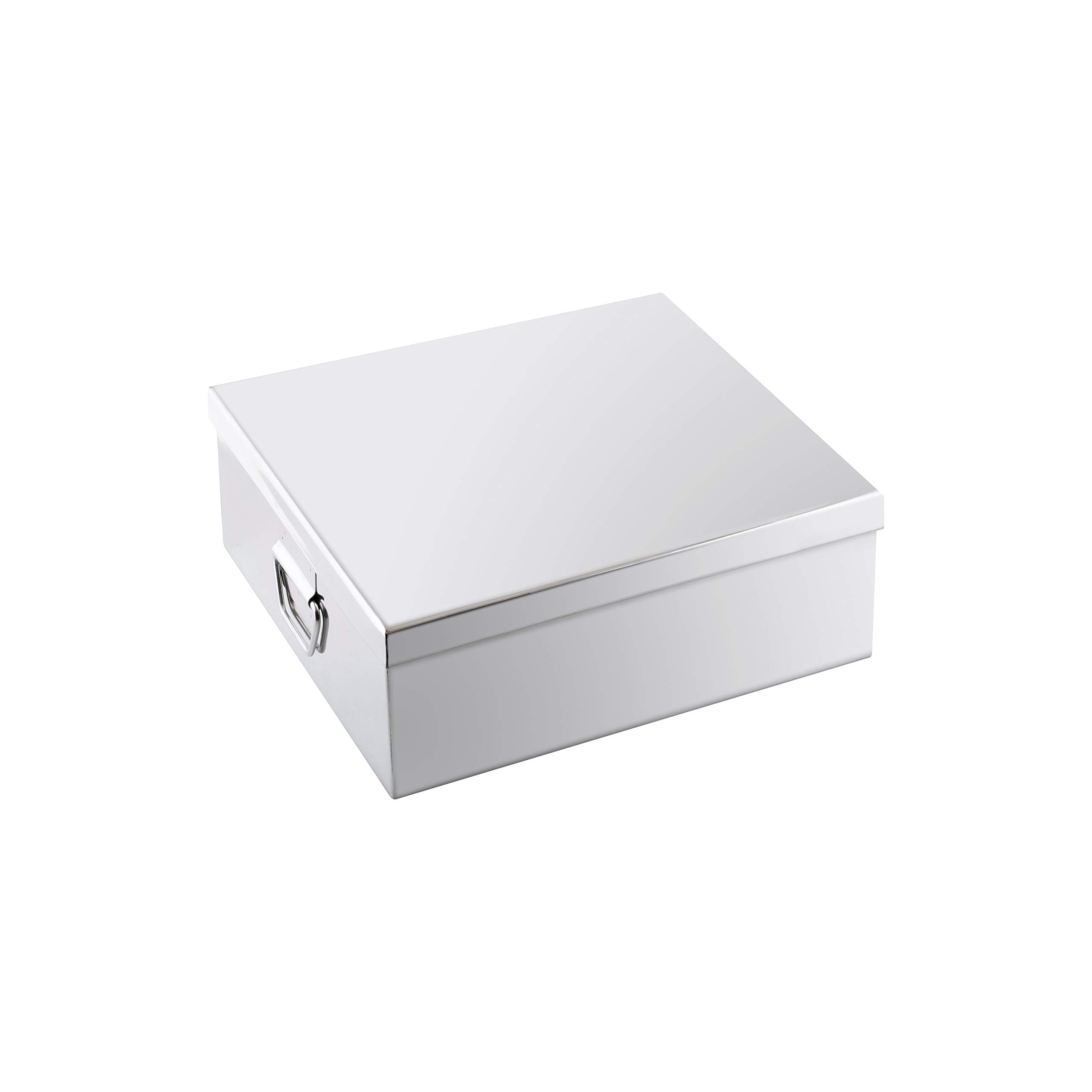 Premium Stainless Steel Masala Dabba - 9 Compartment Spice Box (96 oz, 19x19x6.5 Inches) for Indian Cooking | Airtight Containers for Fresh Spices | Perfect for Kitchens, Restaurants & Gifting