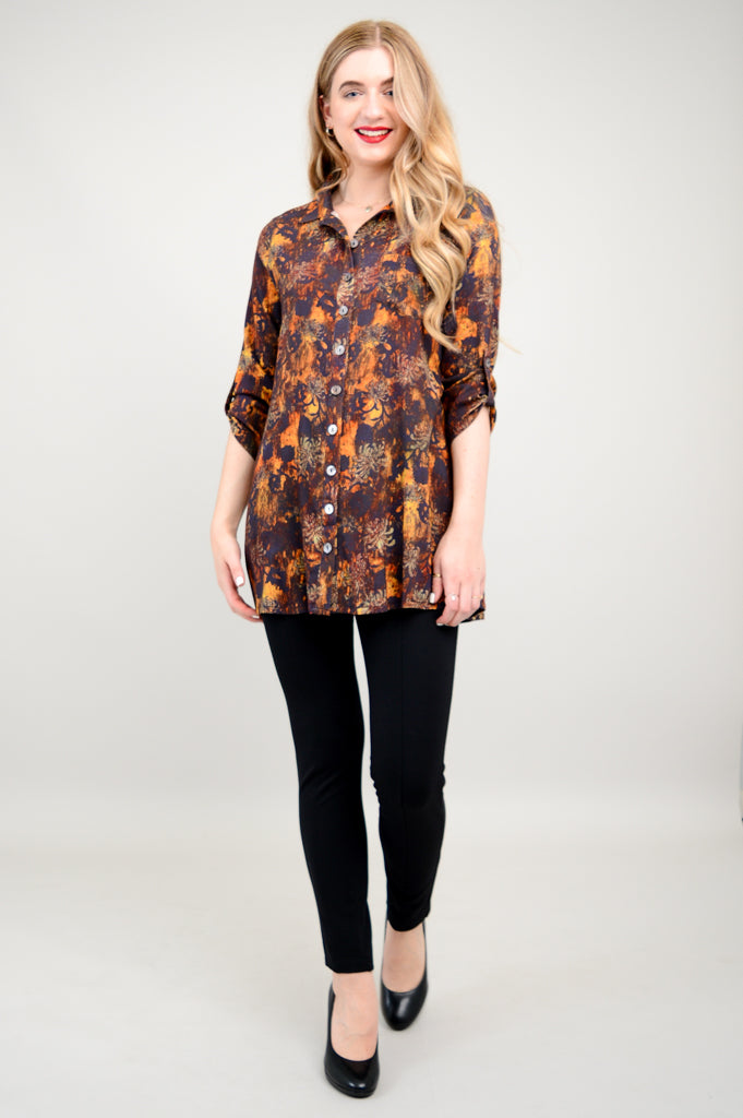 Celine Fortress Blouse - Women's Bamboo Linen Top for Casual & Office Wear | Breathable Summer Shirt for Work & Weekend Outings