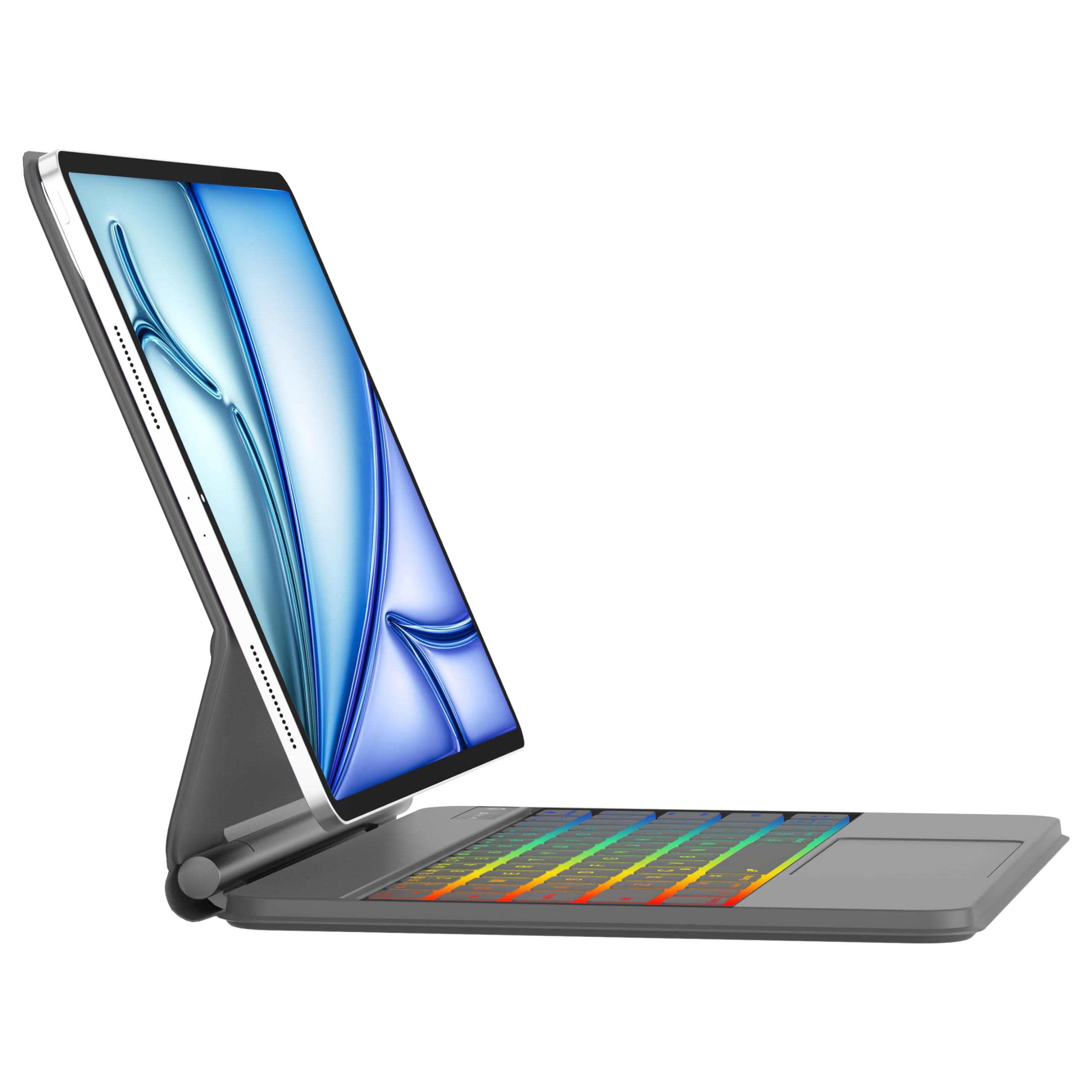 Magic iPad Air 11 inch Keyboard Case with Backlit Trackpad (2025 M3/2024 M2) - Magnetic Floating Stand for iPad Air 5th/4th Gen 10.9