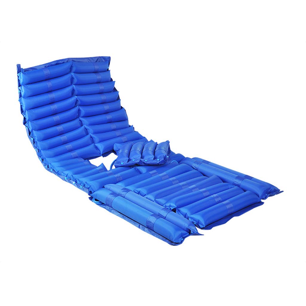 Alternating Air Pressure Mattress with Pump - Inflatable Anti-Decubitus Air Mattress for Bed Sore Prevention | Pressure Relief Mattress Pad for Home & Hospital Use | Comfortable Medical Air Bed (Blue)