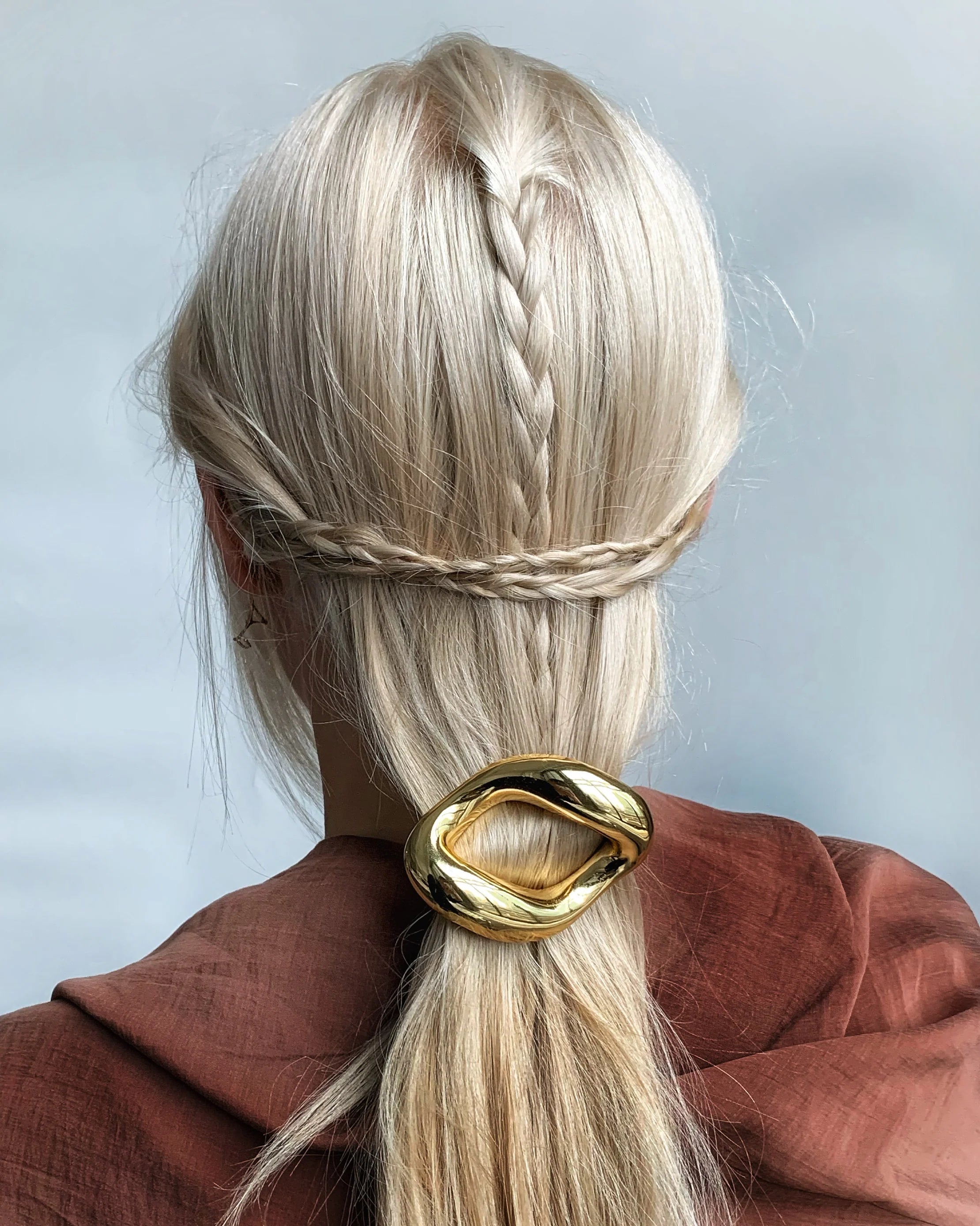 Elegant Glossy Hair Barrette - Perfect for Weddings, Parties & Everyday Hairstyles