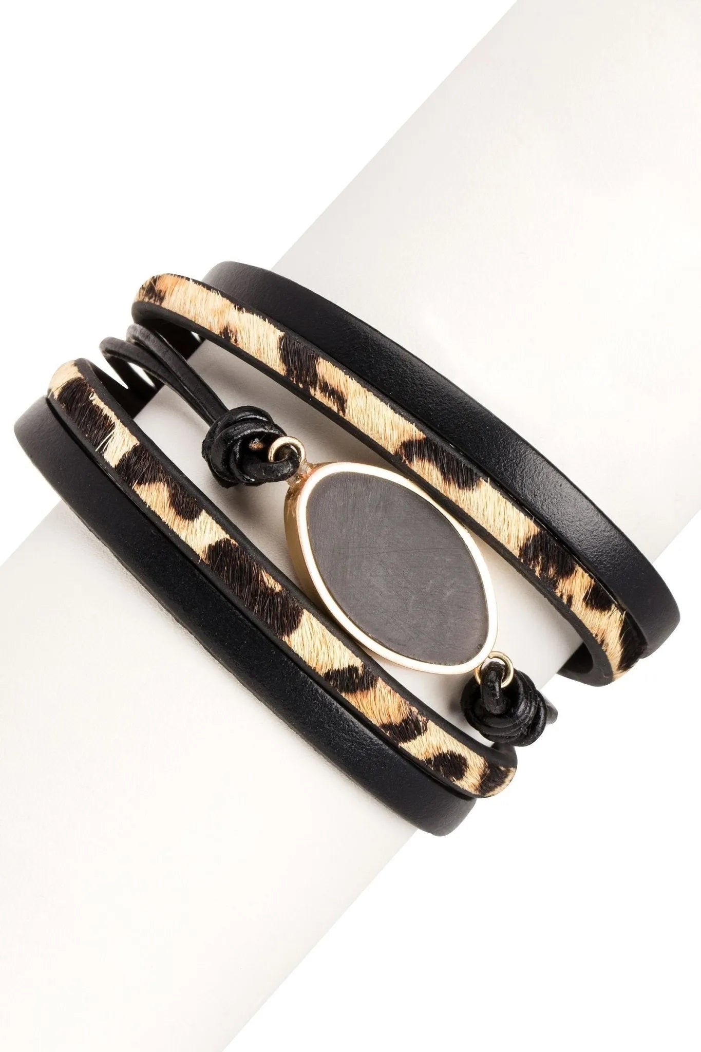 Stylish Leather Leopard Print Multi-Strand Bracelet for Women - Perfect for Boho Fashion, Parties & Everyday Wear