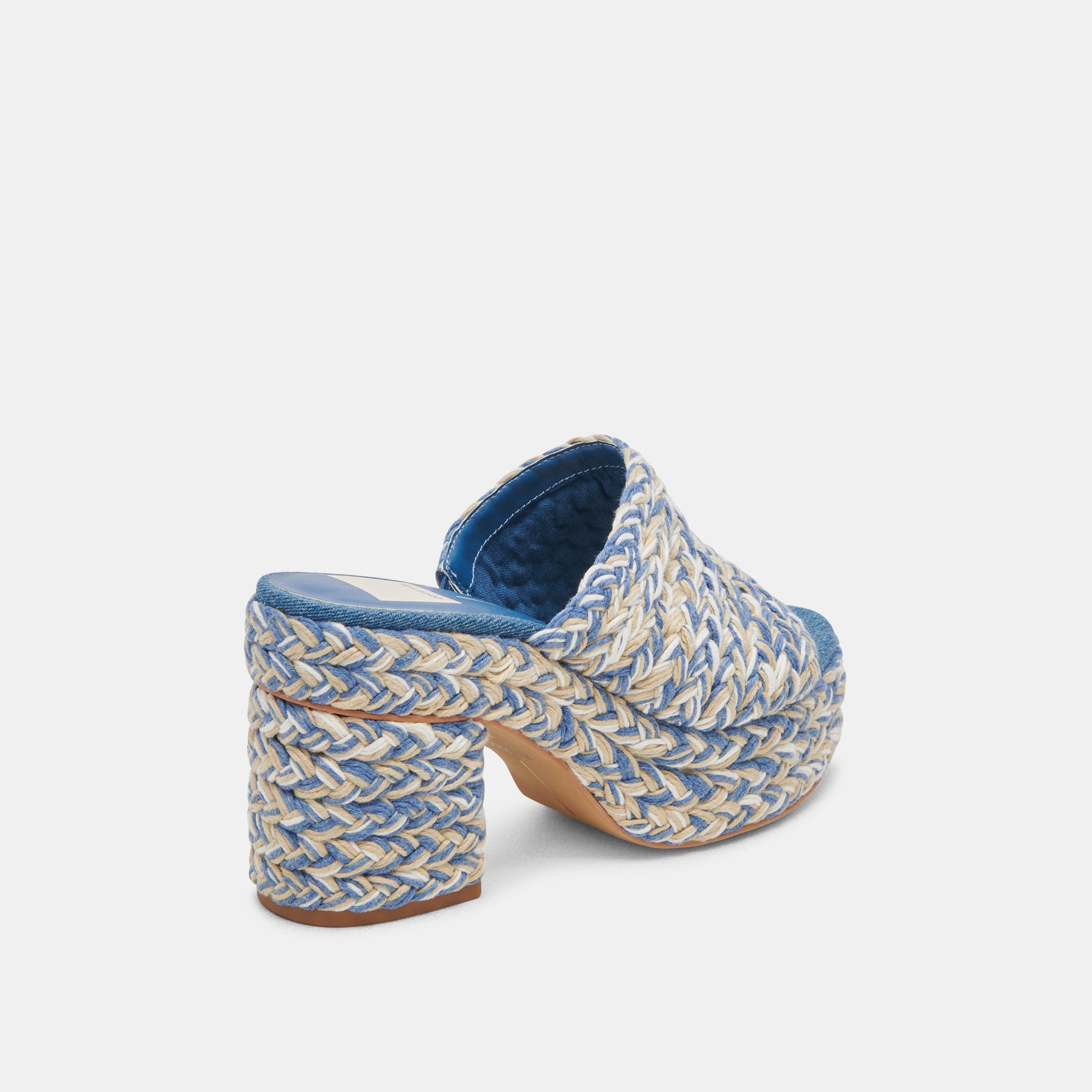 Elegant Blue Multi Woven High Heels for Women - Perfect for Parties, Weddings & Evening Events