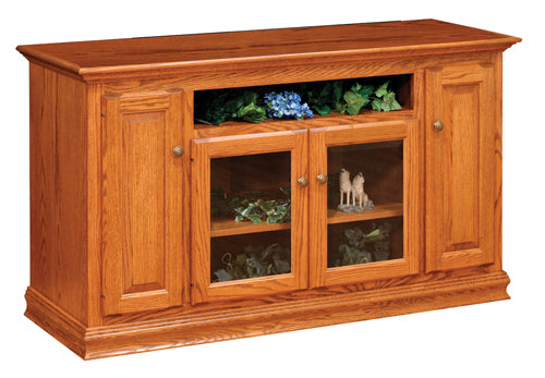 Vintage 60-Inch Wooden TV Console Table - Mid-Century Modern Entertainment Center for Living Room with Storage Shelves | Perfect for Flat Screen TVs, Gaming Systems & Home Theater Setup