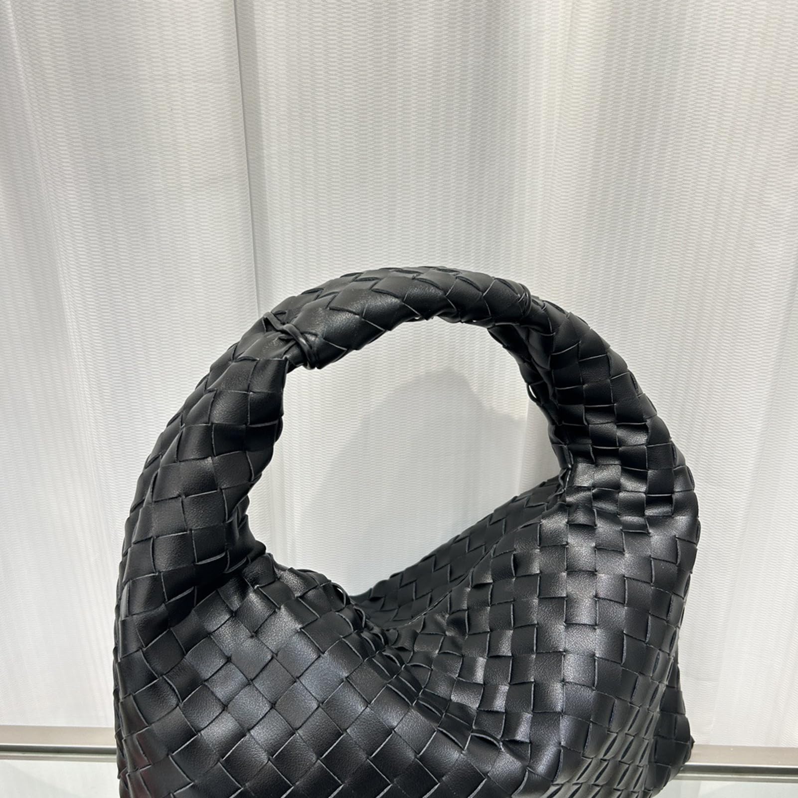 Stylish Woven Leather Handbags for Women - Genuine Leather Tote & Top Handle Purse for Work, Shopping & Travel | Durable & Fashionable Everyday Bag
