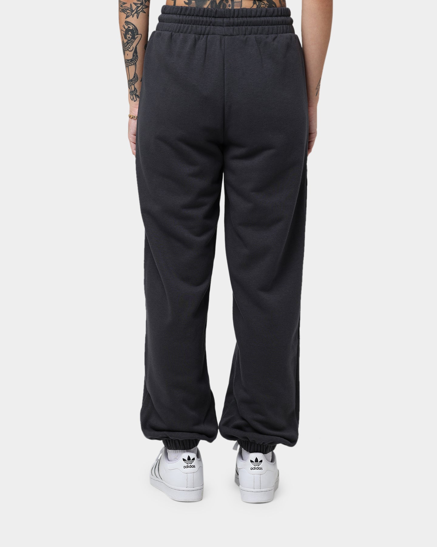 Adidas Women's Running Sweatpants - Carbon Grey Athletic Joggers with Pockets for Gym, Yoga & Lounge Wear