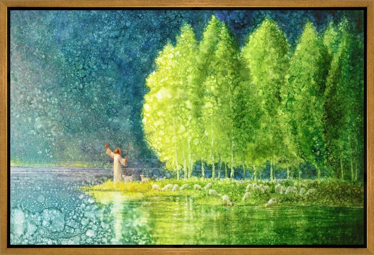Beside Still Waters Gallery Wrap Canvas Art - Modern Home Decor for Living Room, Bedroom & Office - Perfect for Wall Decor and Gifts