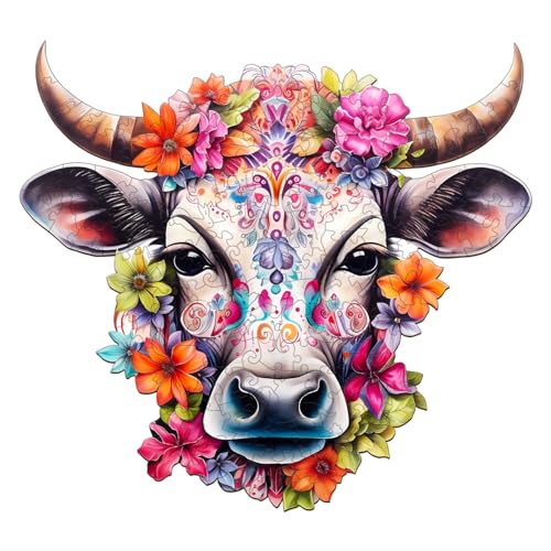 Flower and Cow