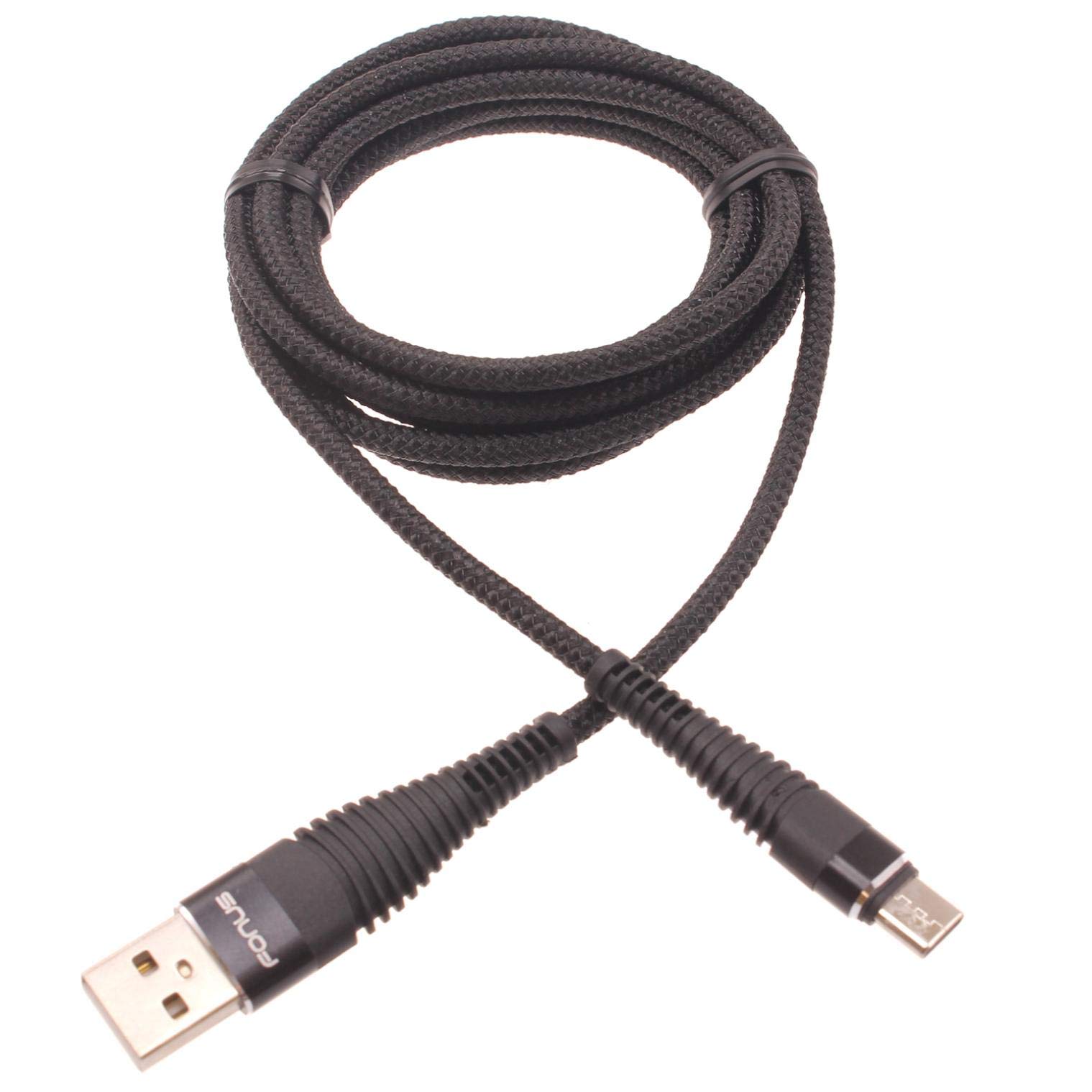 6ft USB-C to USB-C Fast Charging Cable - Braided Nylon Durable Type C Cord Compatible with LG K92 5G, Samsung, iPhone 15 & More - Perfect for Home, Office & Car Charging