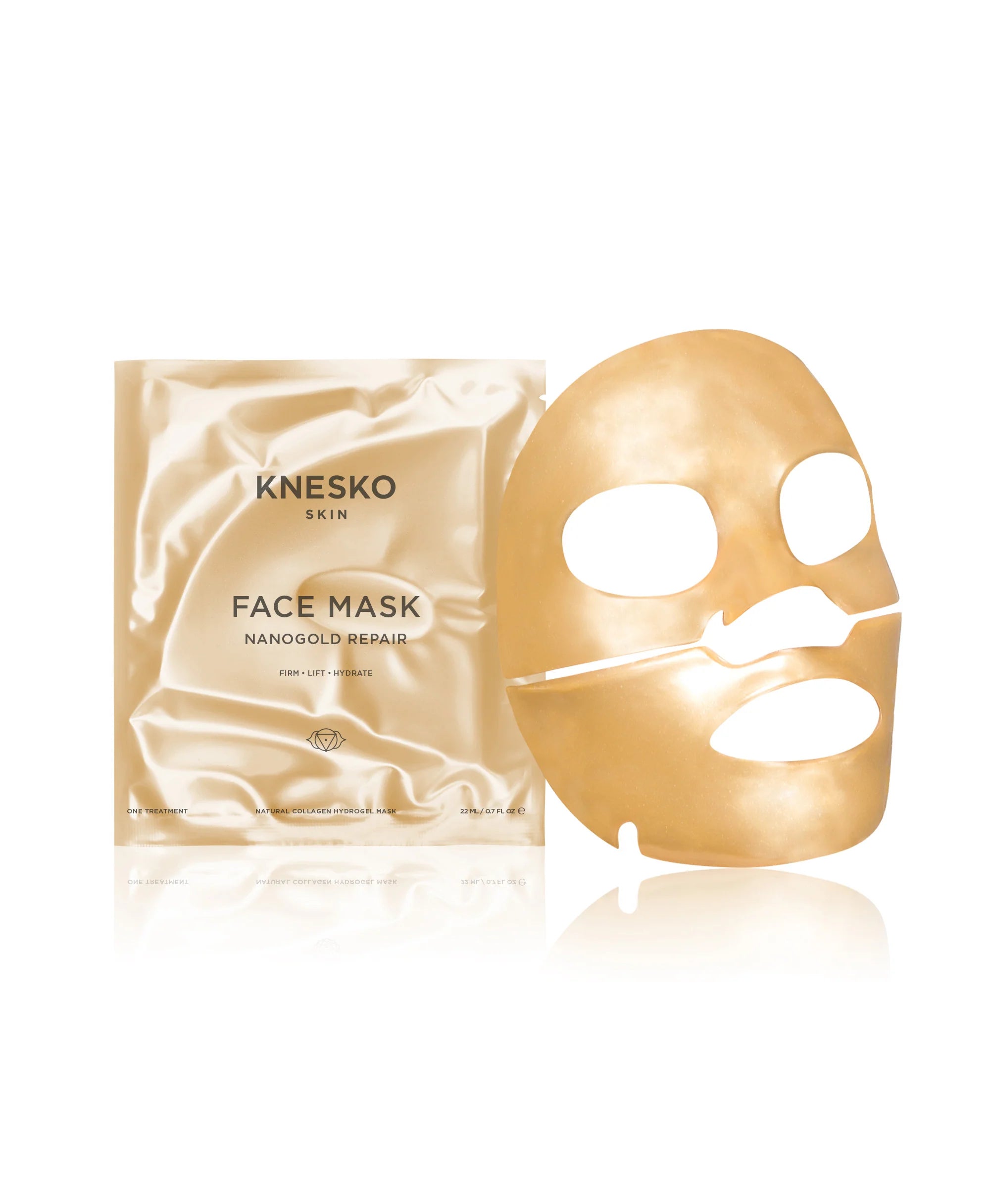 Knesko Gold Repair Collagen Face Mask - Anti-Aging & Hydrating Skincare Treatment for Glowing Skin - Perfect for Night Routine, Spa Days & Special Occasions