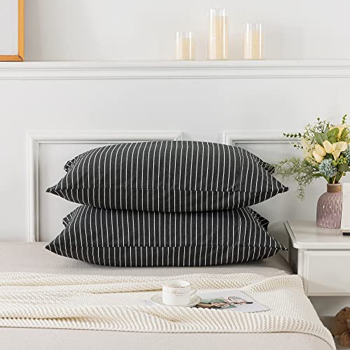 Dark Grey White Stripe