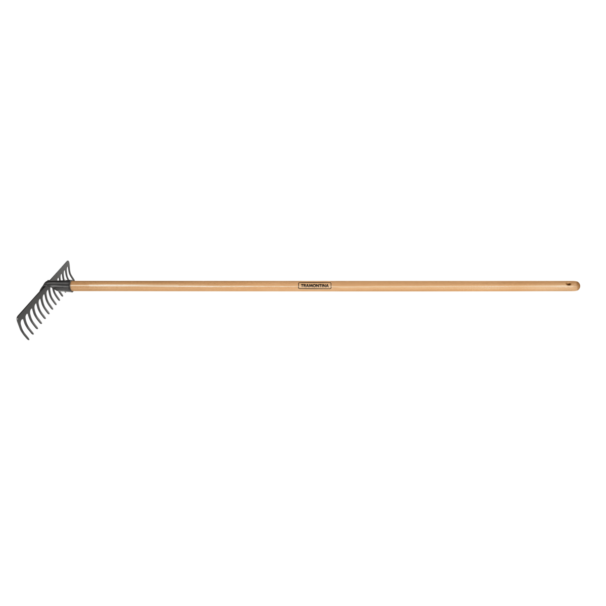 Heavy Duty Curved Garden Rake - 30 Inch Steel Head with Ergonomic Wood Handle for Leaf Cleanup, Lawn Debris Removal & Yard Maintenance - Perfect for Landscaping, Gardening & Fall Cleanup