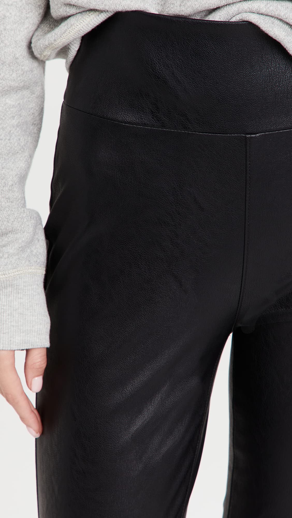 PAIGE Women's Sheena High Rise Vegan Leather Leggings - 4-Way Stretch, Comfortable & Stylish for Yoga, Workout & Everyday Wear