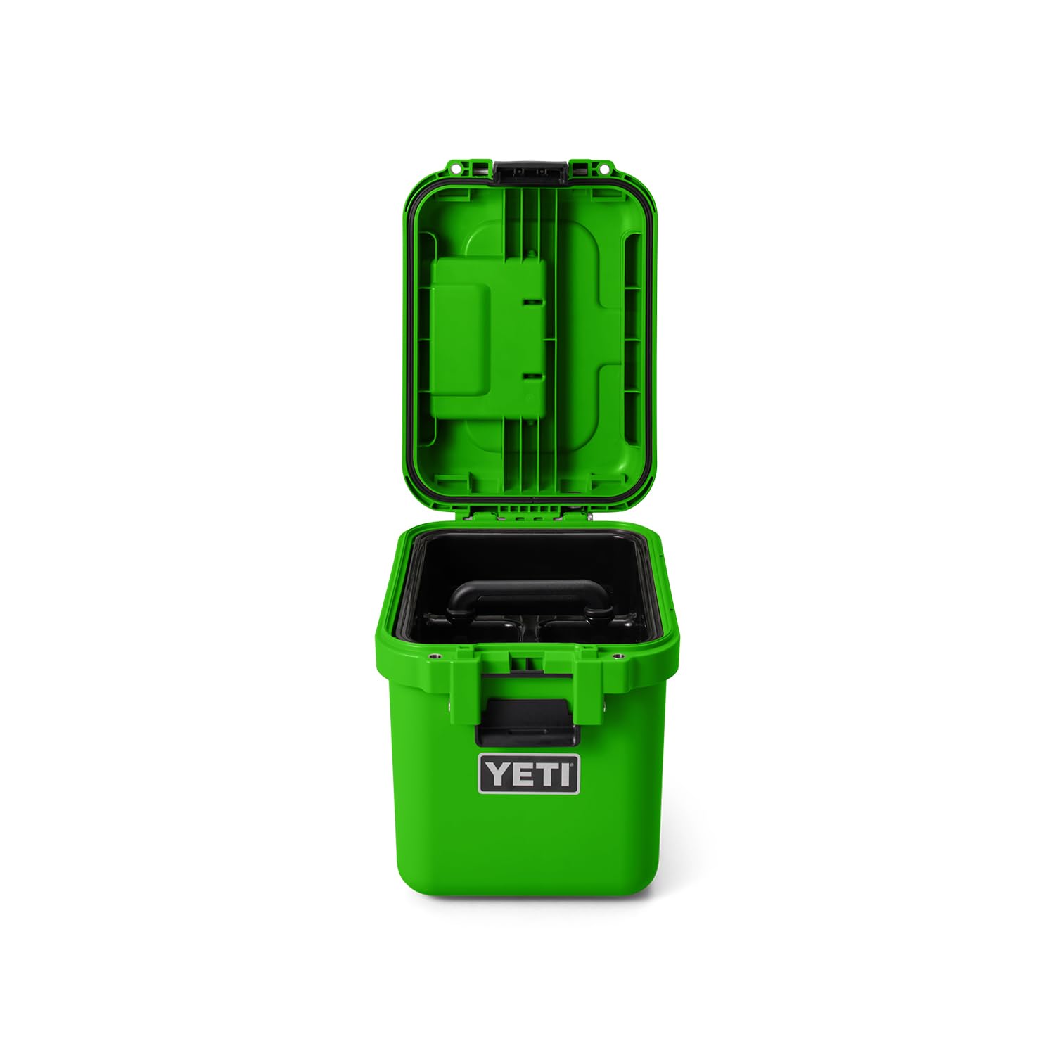 YETI LoadOut 15 GoBox Divided Cargo Case - Waterproof Storage Box for Camping, Fishing & Outdoor Gear - Canopy Green - Perfect for Travel, Hunting & Adventure Equipment Organization