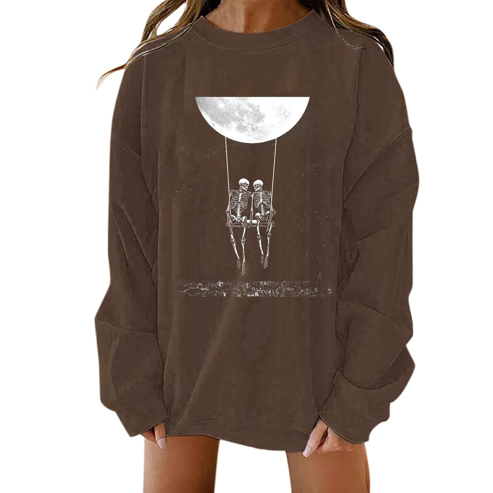 Women's Hoodless Full Zip Sweatshirt - Loose Fit Crewneck Pullover Long Sleeve Casual Top - Perfect for Gym, Running & Everyday Wear