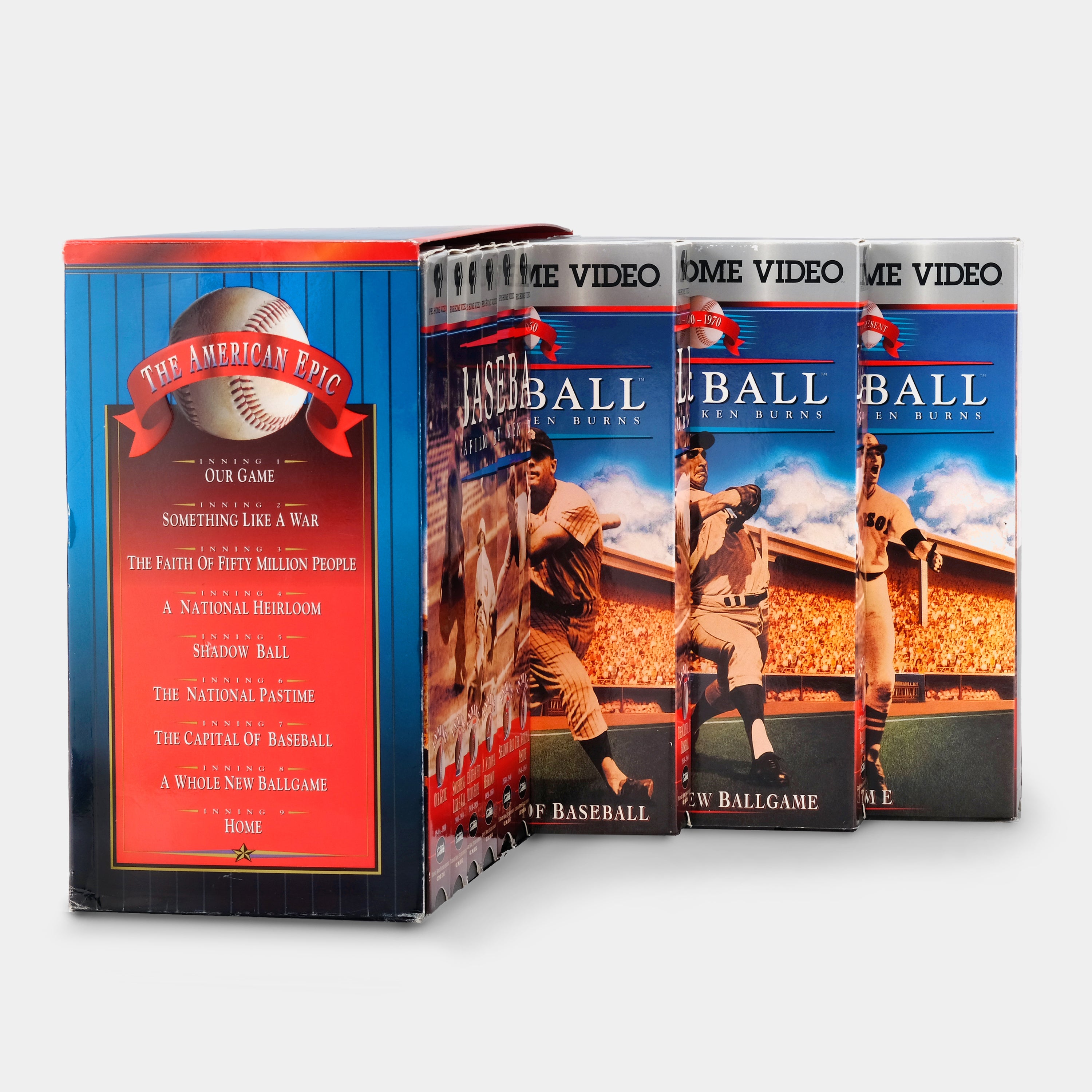 Ken Burns Baseball Documentary - Complete 9 VHS Tape Collection | Classic Sports History Film | Perfect for Baseball Fans & History Enthusiasts