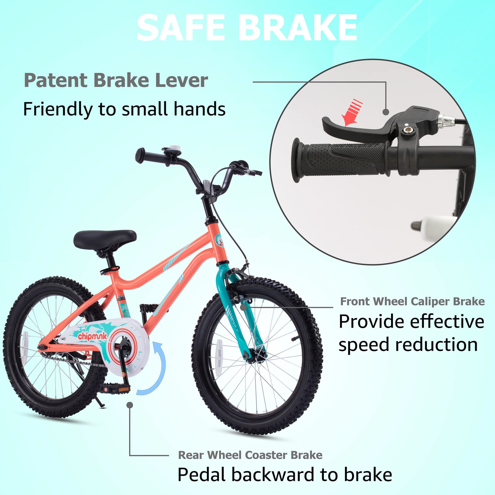 RoyalBaby Kids Bicycle for Boys & Girls Ages 3-9 Years - 12/14/16/18 Inch Lightweight Summer Bike with Training Wheels - Perfect for Outdoor Play, Park Rides & Neighborhood Cycling Adventures