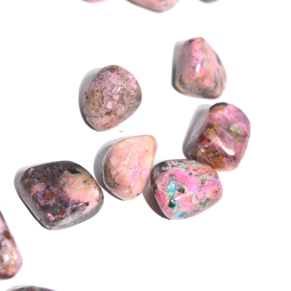 Natural Cobaltoan Calcite Tumbled Stones - Pink Healing Crystals for Meditation, Reiki & Energy Work - Chakra Balancing & Spiritual Growth - Perfect for Home Decor, Crystal Grids & Jewelry Making