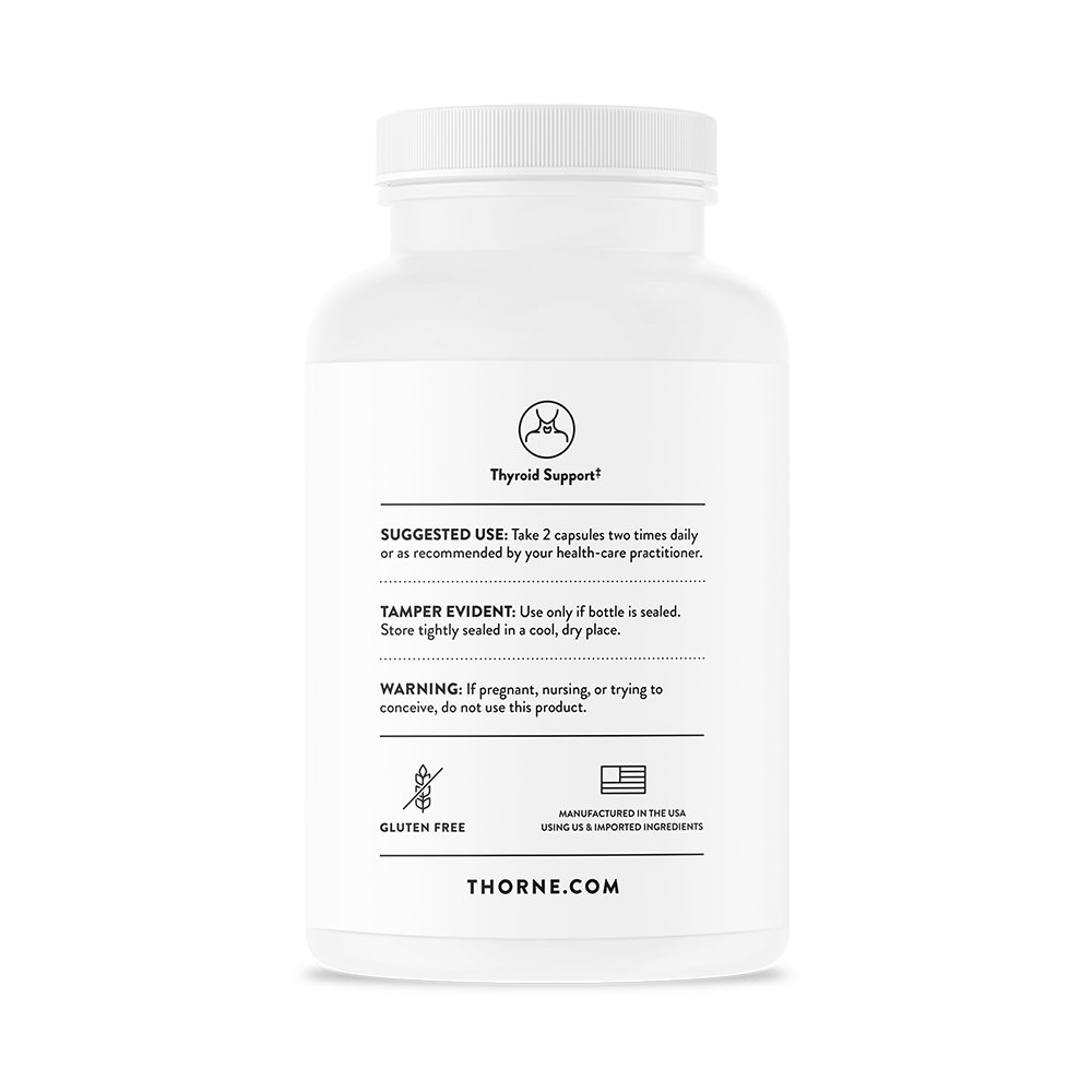 Thorne Thyrocsin (SF784) - Thyroid Support Supplement for Energy & Metabolism - Ideal for Hypothyroidism & Fatigue Relief