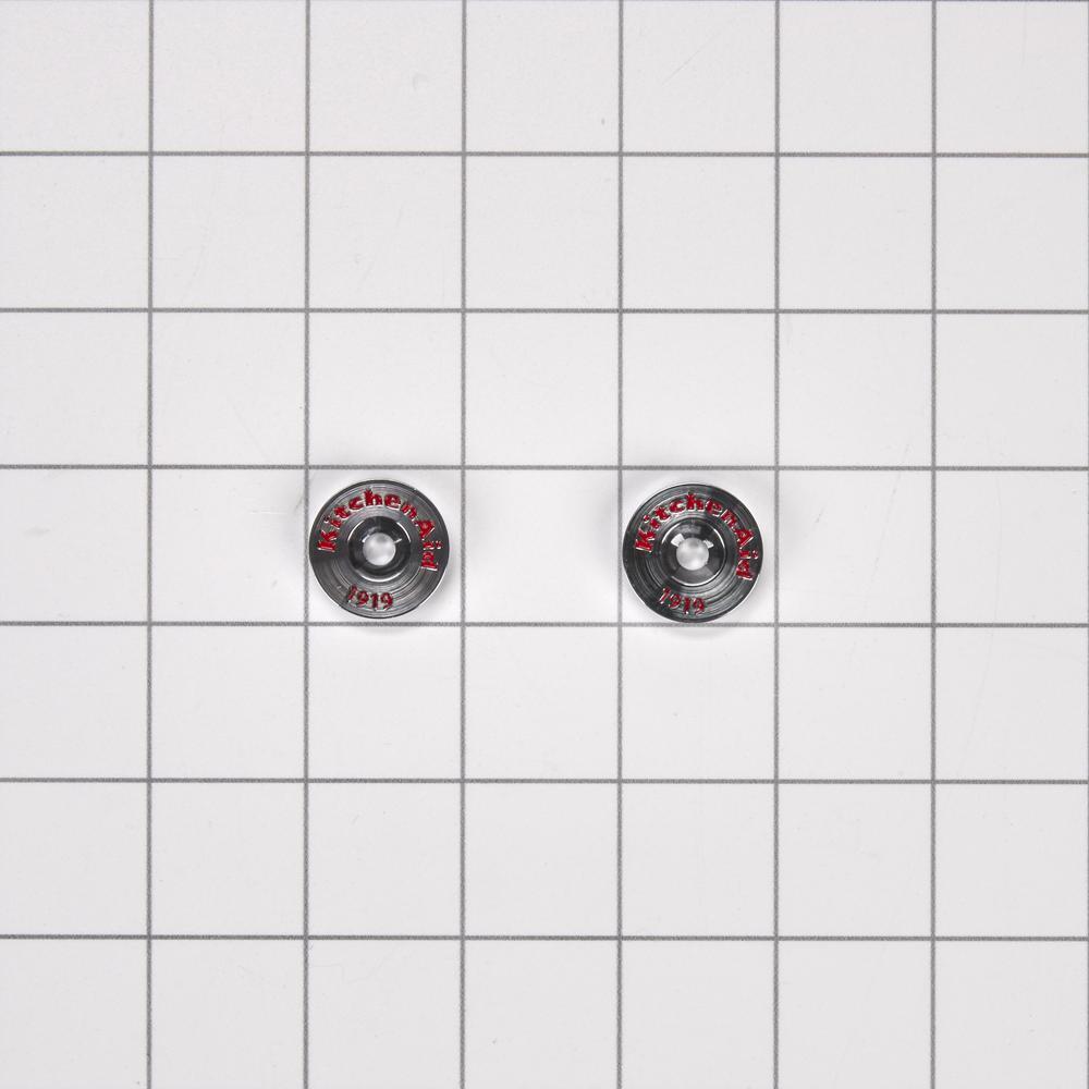 Amana W10846205 Refrigerator Handle Medallion Replacement Kit - OEM Part for Amana Refrigerators - Perfect for Kitchen Appliance Repair & Maintenance