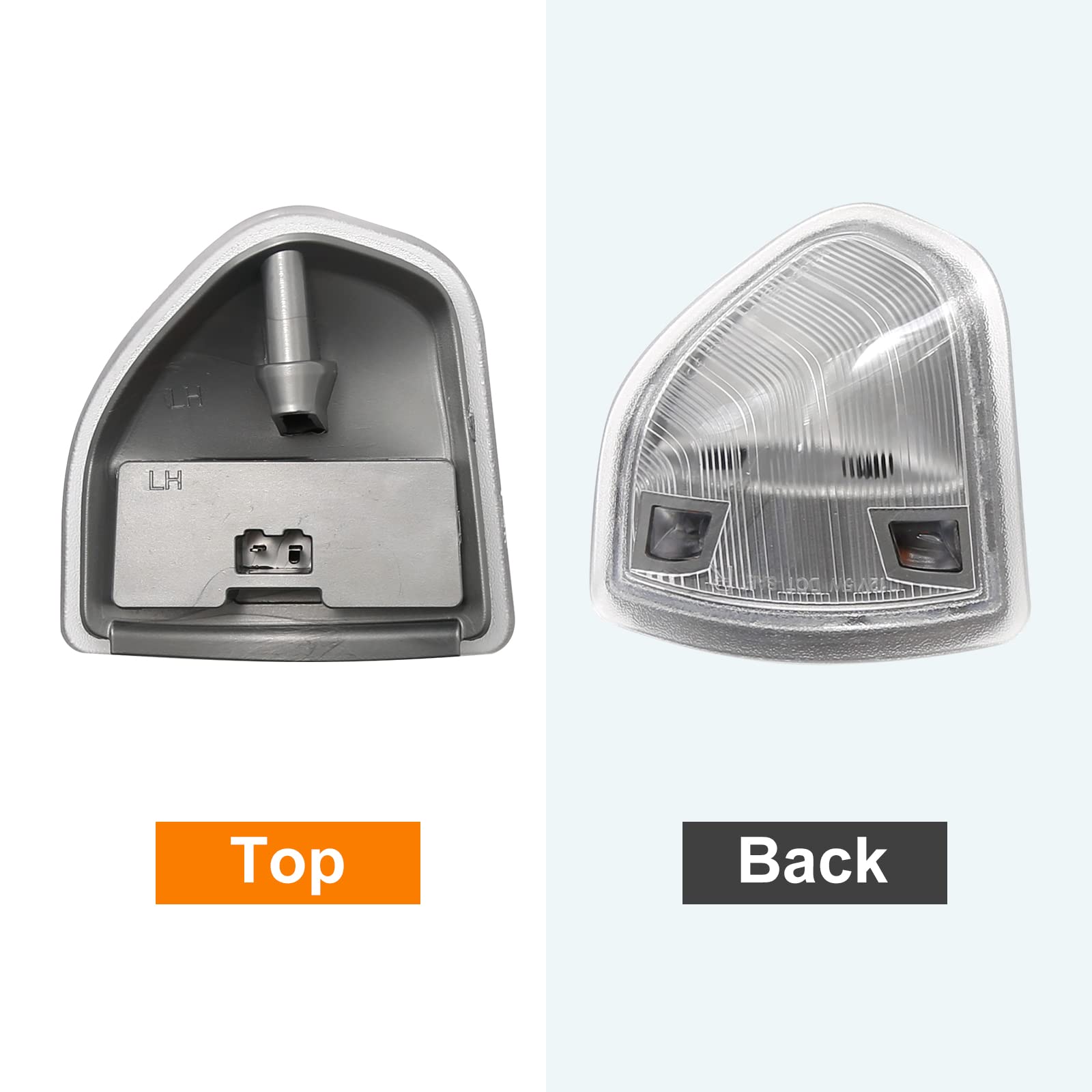 2010-2018 Dodge Ram 1500 2500 3500 4500 5500 LED Side Mirror Turn Signal Lights - Pair of Clear Lens Left & Right Replacement (68302828AA 68302829AA) - Perfect for Enhanced Visibility and Safety While Driving