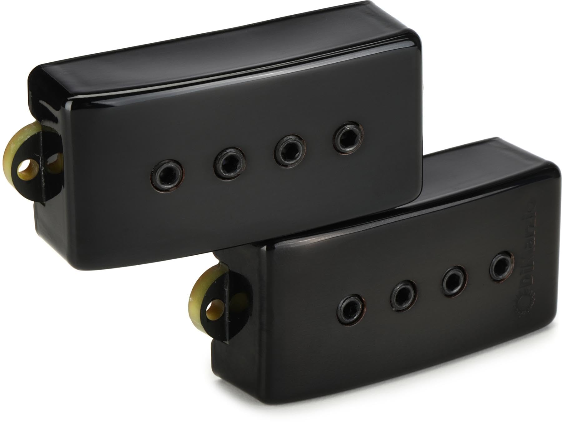 DiMarzio Relentless P Bass Pickup Set - Gloss Black Metal for Precision Bass Guitar - Perfect for Rock, Jazz & Studio Recording
