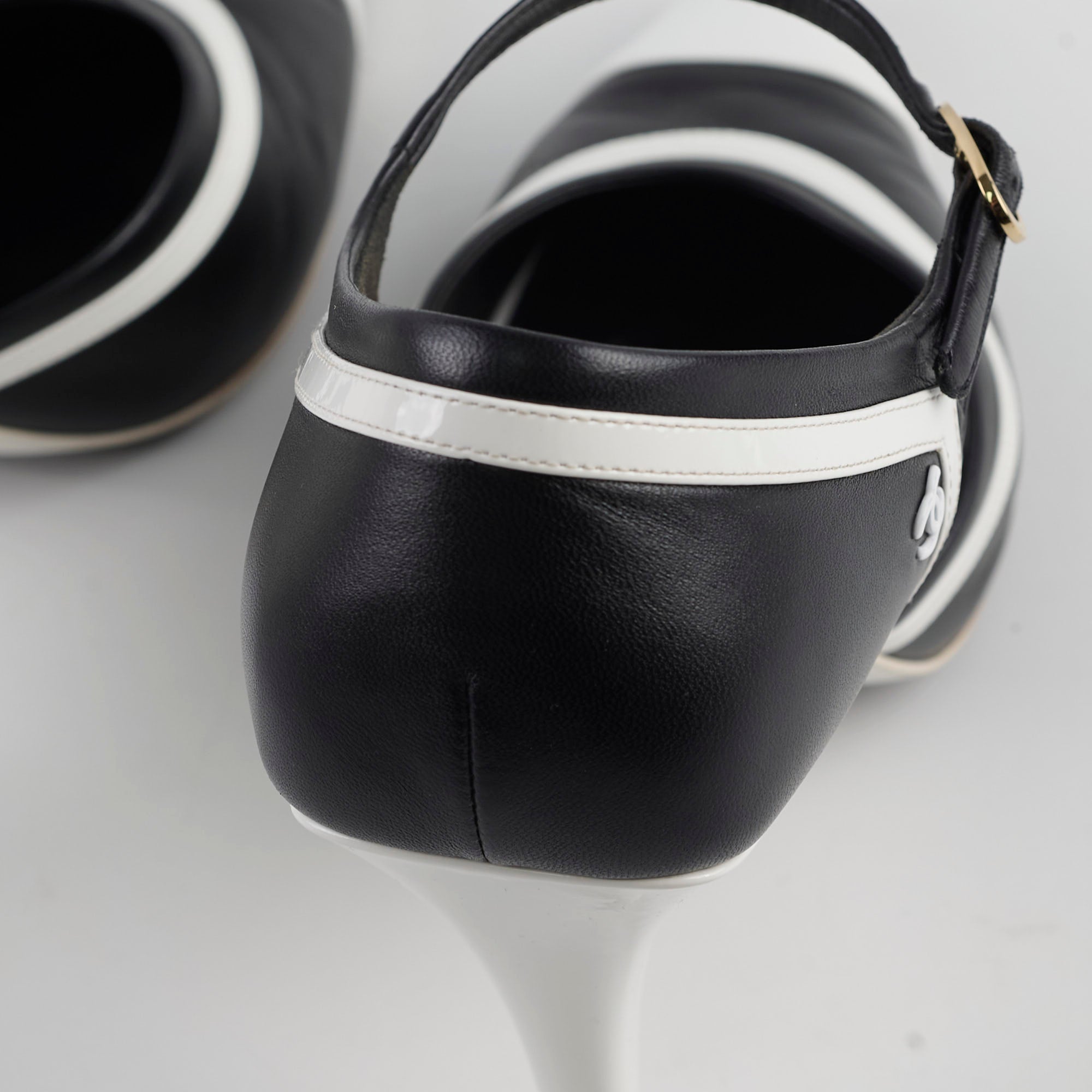 Chanel Black and White Pumps for Women - Size 41 | Classic Designer High Heels for Office, Party & Special Occasions
