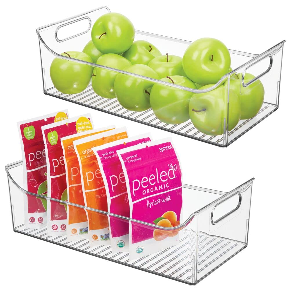 mDesign Slim Plastic Kitchen Pantry Cabinet Organizer - 16