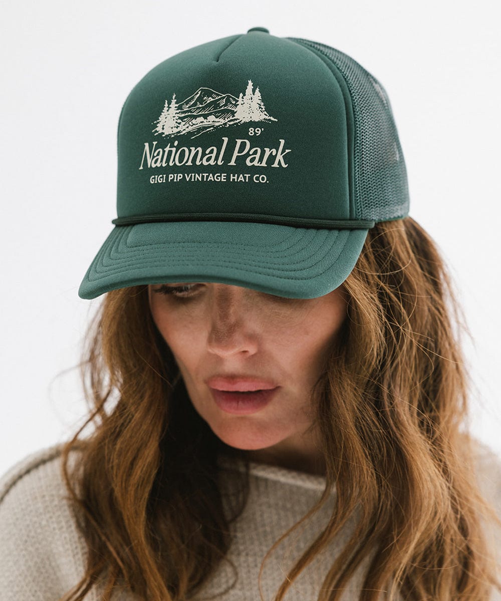 National Park Foam Trucker Hat - Comfortable Adjustable Snapback Cap for Outdoor Adventures, Hiking & Travel