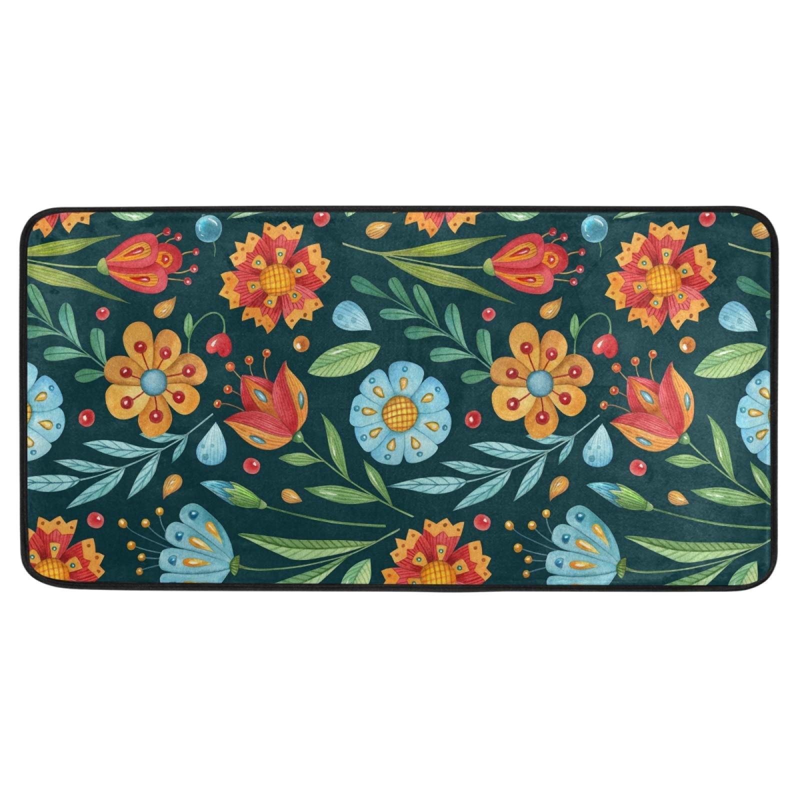 Spring Flowers Non-Slip Kitchen Mat 39