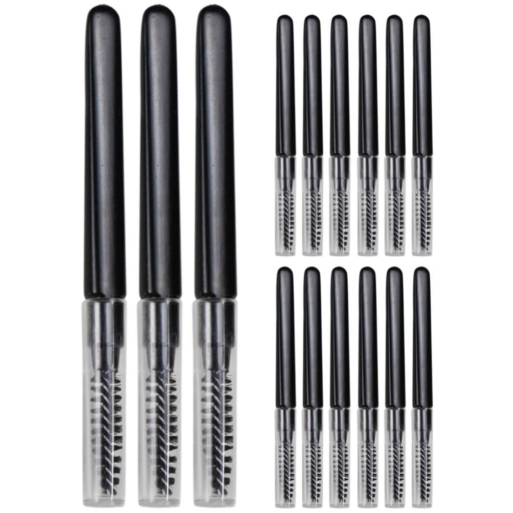 FRCOLOR 20-Piece Professional Makeup Brush Set - Eyebrow & Eyelash Brushes with Protective Caps | Travel-Friendly Cosmetic Brush Kit for Eyeshadow, Blending & Makeup Application | Perfect for Home, Travel & Professional Makeup Artists