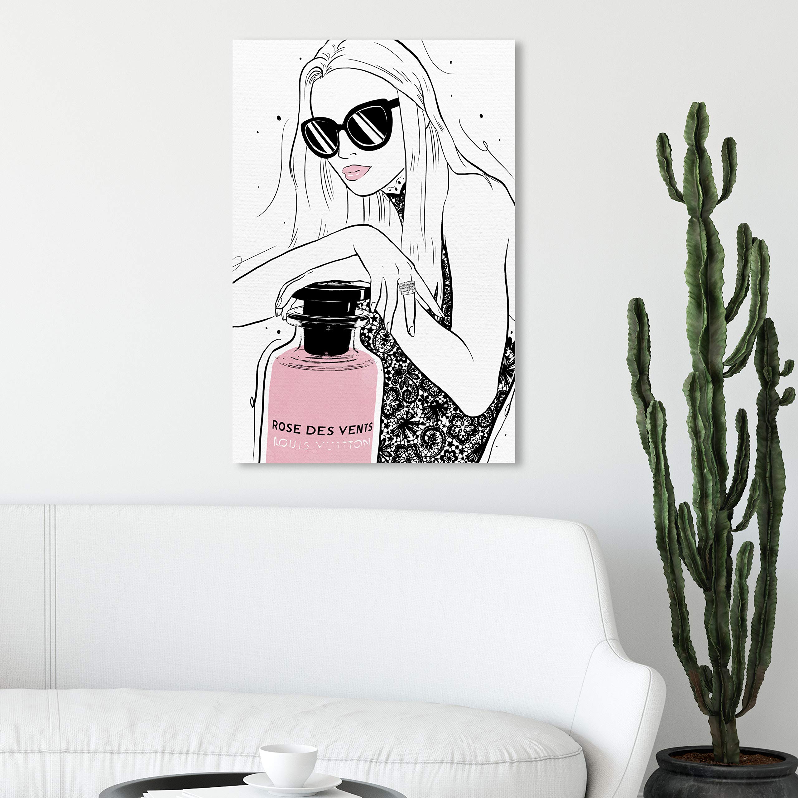 French Perfume Girl Classic Wall Art Canvas Print - 20