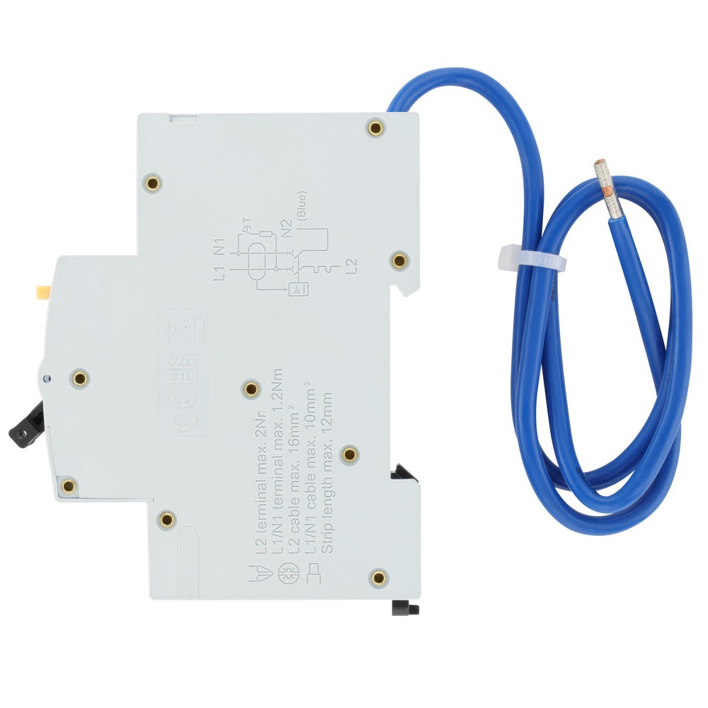 BG Fortress Type A Double Pole C Curve RCBO 25A - 25 Amp Residual Current Circuit Breaker with Overcurrent Protection for Home & Commercial Electrical Safety | Ideal for Panel Upgrades & Appliance Circuits