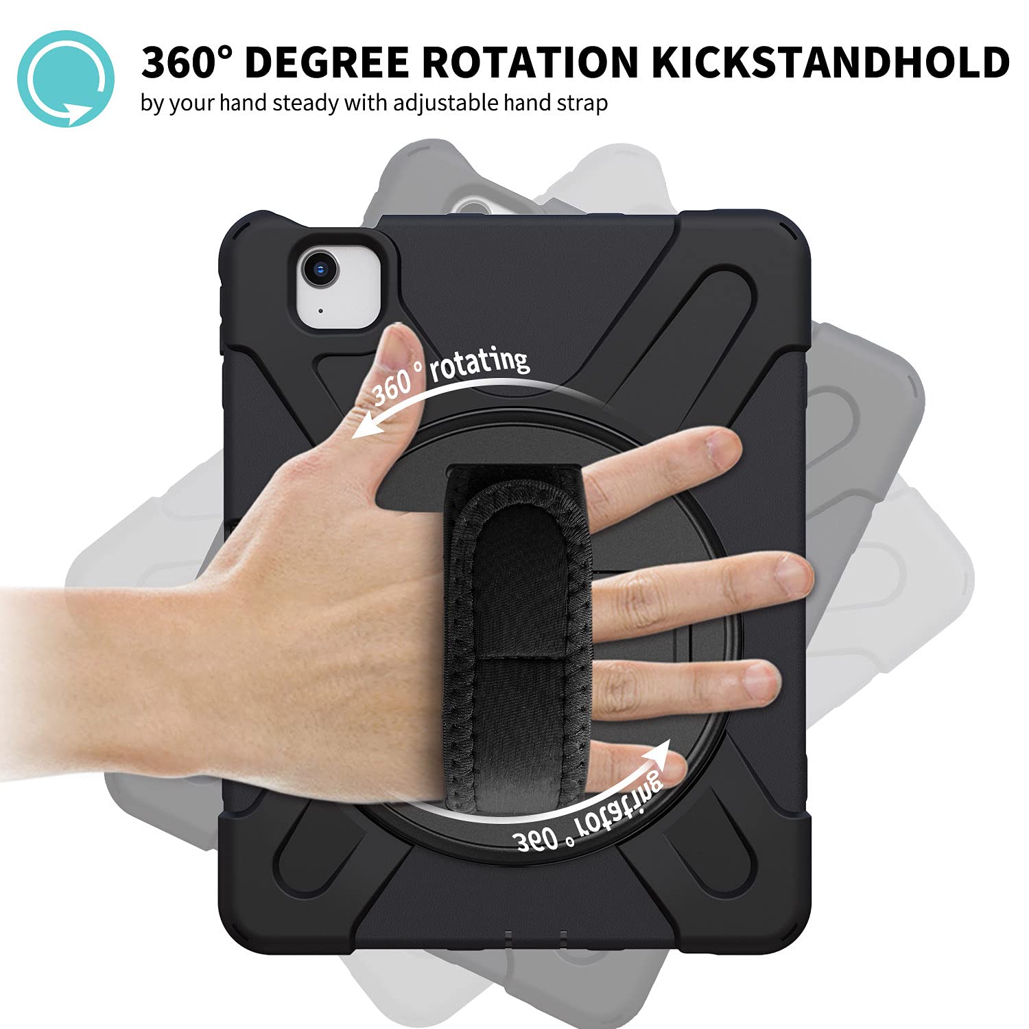 Premium Rugged Rotating Kickstand Case for iPad Air 4/5 10.9