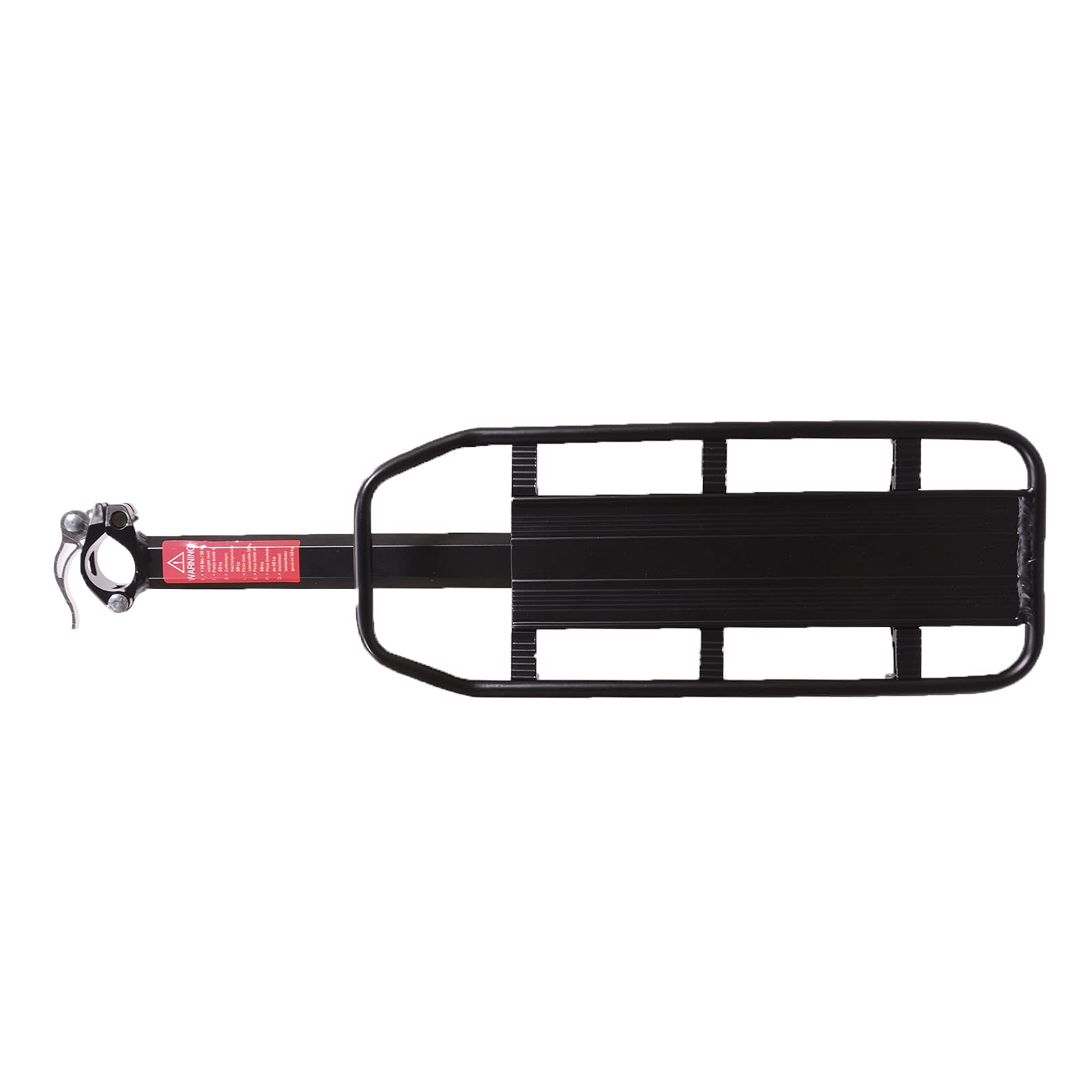 Voilamart Universal Quick Release Rear Bike Rack - Aluminum Alloy Adjustable Bicycle Cargo Carrier with Net (115 LBS Capacity) - Perfect for Commuting, Touring & Grocery Hauling